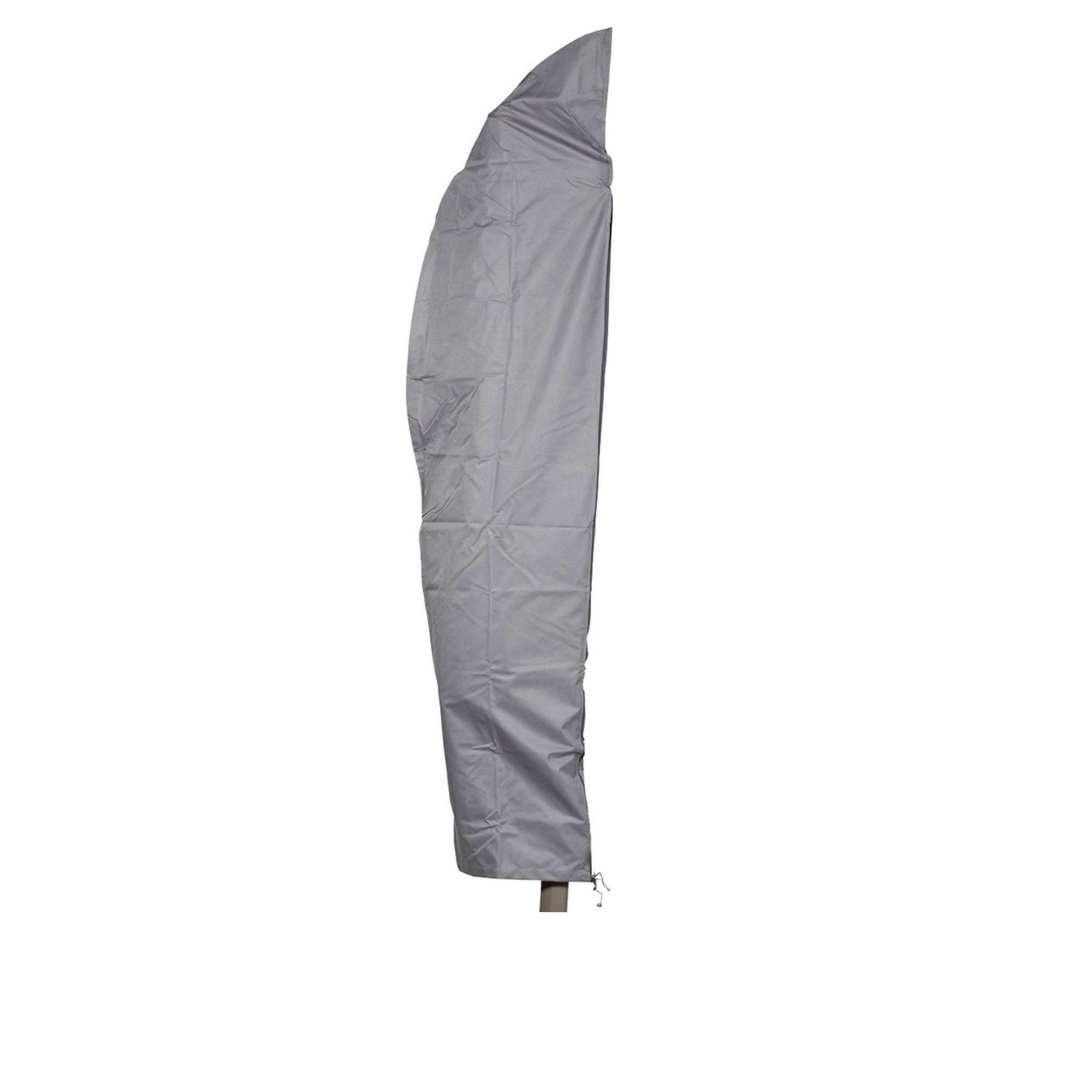 GWM GmbH Gartenmöbel-Schutzhülle Sonnenschirm Ampelschirm 270cm Grau Oxford 600D Wasserdicht