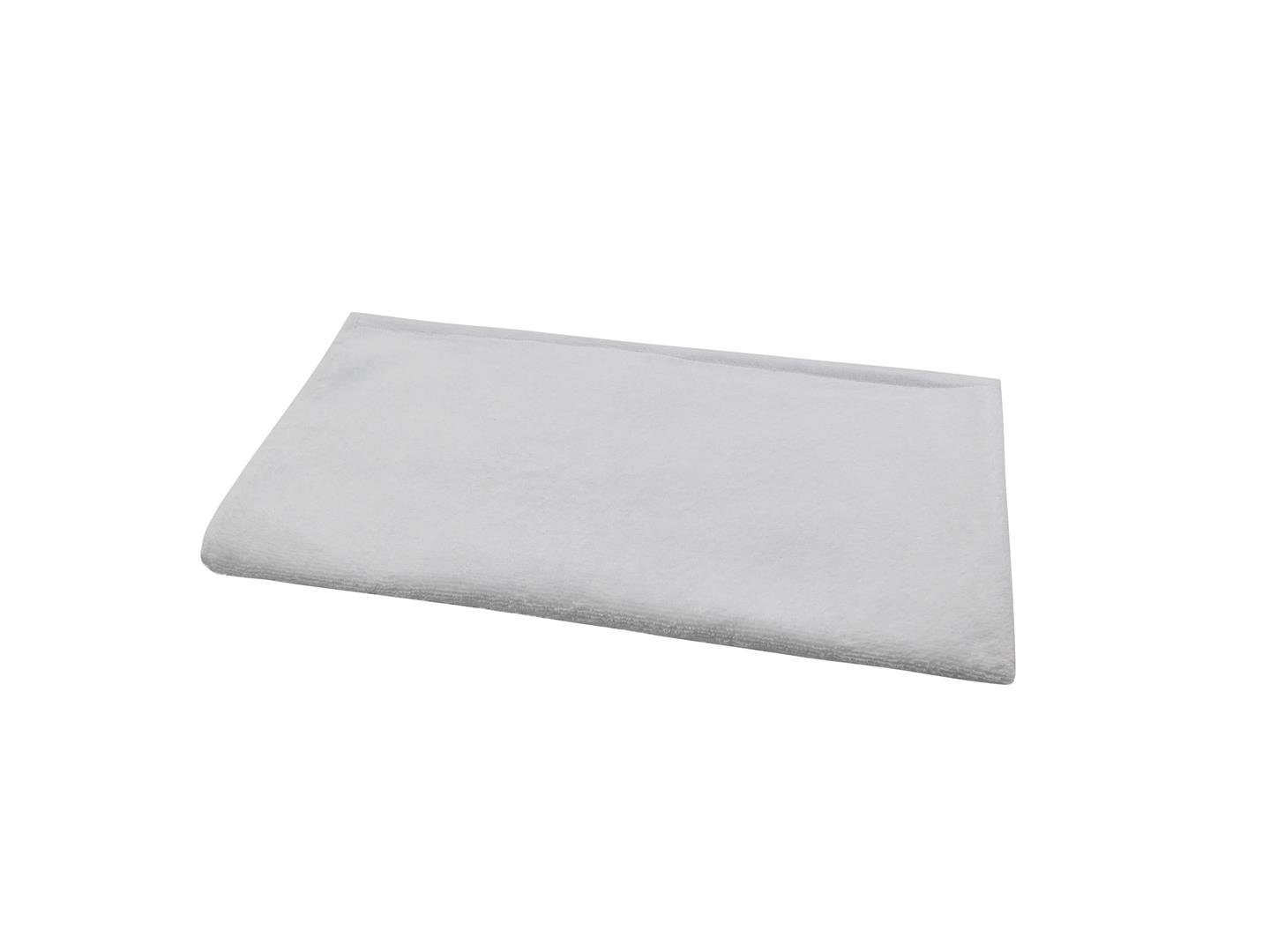 Baumwolle, Handtuch Polyester, (1-St), Polyester Sensepura Frottee-Qualität Handtuch Baumwolle 50x100 weiß, cm weiche