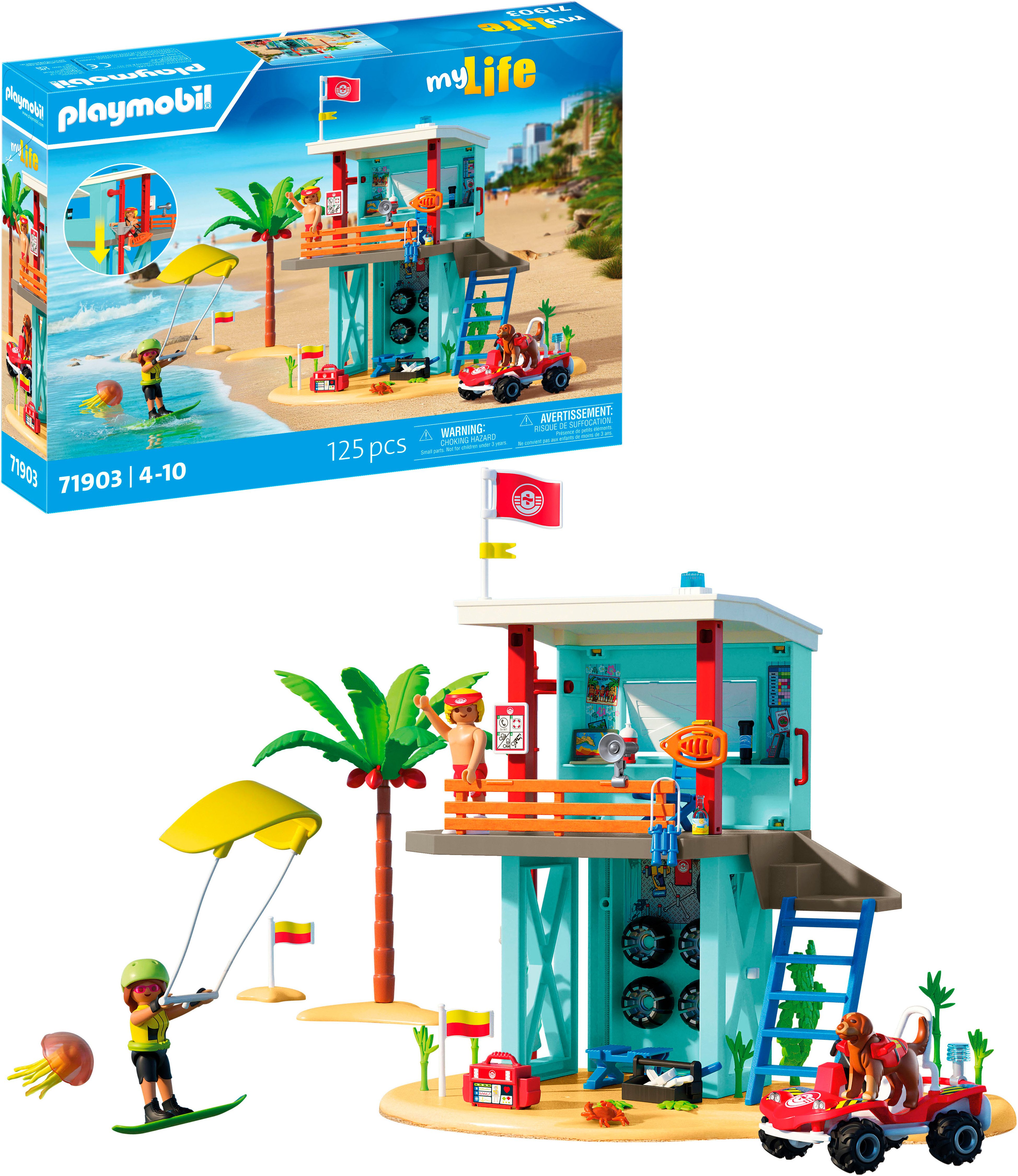 Playmobil® Rettungsturm mit Beach buggy (71903), My Life Konstruktions-Spie günstig online kaufen