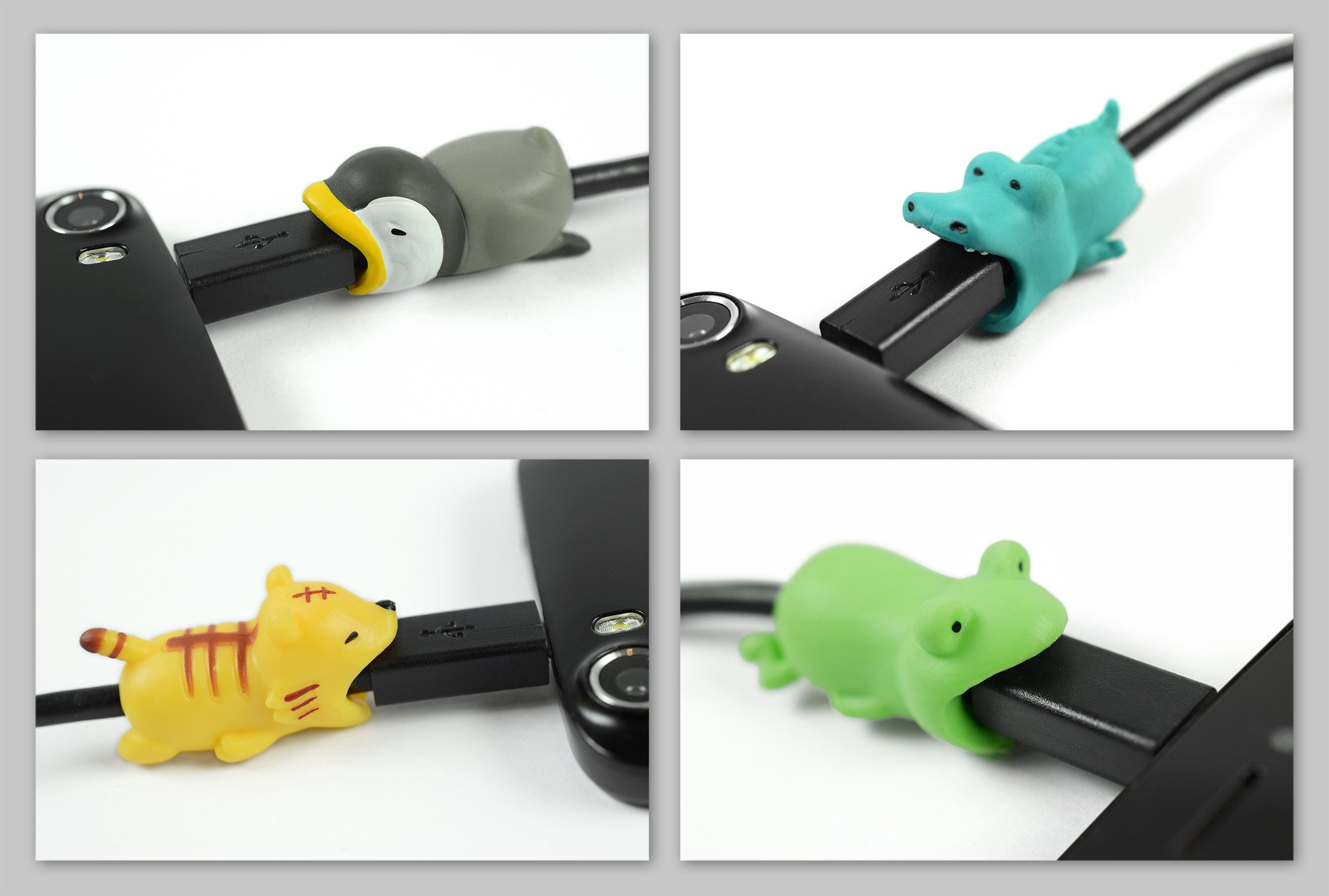 PhoneNatic Handy Stecker-Schutz Kabeltier - kompatibel mit Lightning Kabel Smartphone-Kabel, Frosch