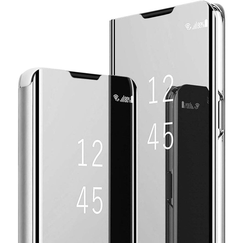 FITSU Handyhülle Spiegel Hülle für Samsung Galaxy S20 Plus Handytasche, Schlanke Klapphülle, elegantes Flipcase, Handyhülle mit Standfunktion