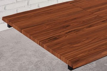 SAM® Esstisch Kapolei, natürliche Baumkante, Akazienholz massiv und 2 x Ansteckplatten