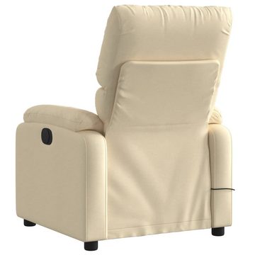 vidaXL Sessel Massagesessel Elektrisch Creme Stoff (1-St)