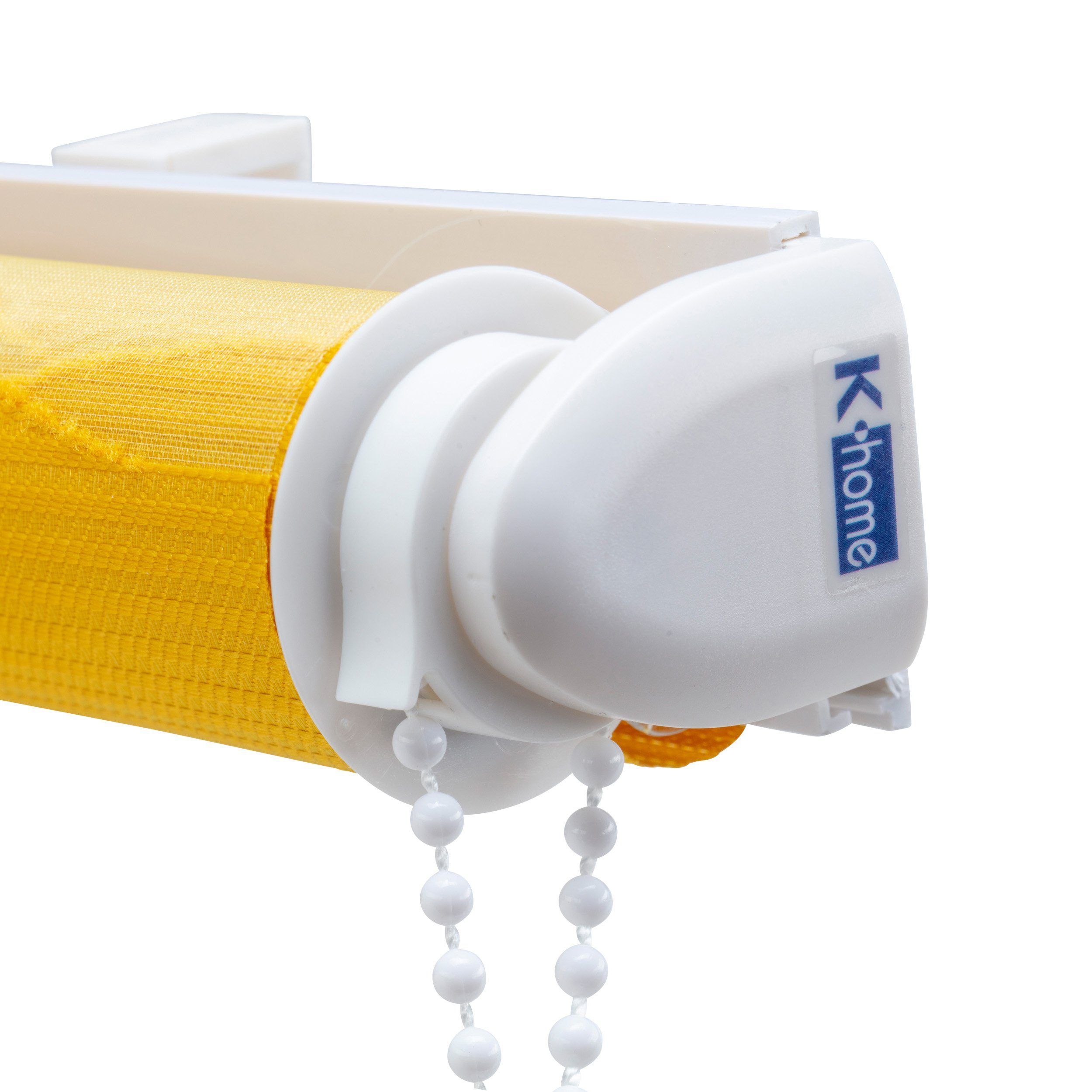 Doppelrollo Welle von K-home, lichtschutz, ohne K-HOME, Design Gelb Klemmfix, Bohren,Klemmfix,im Wellen Fixmaß