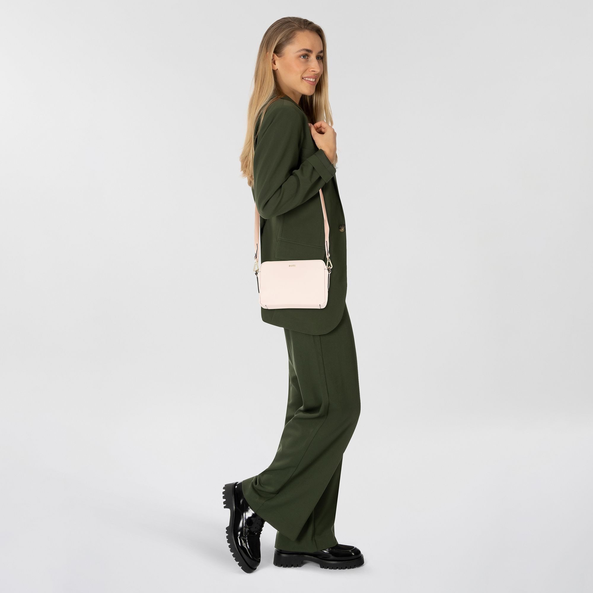 BOSS Umhängetasche Alyce, Leder