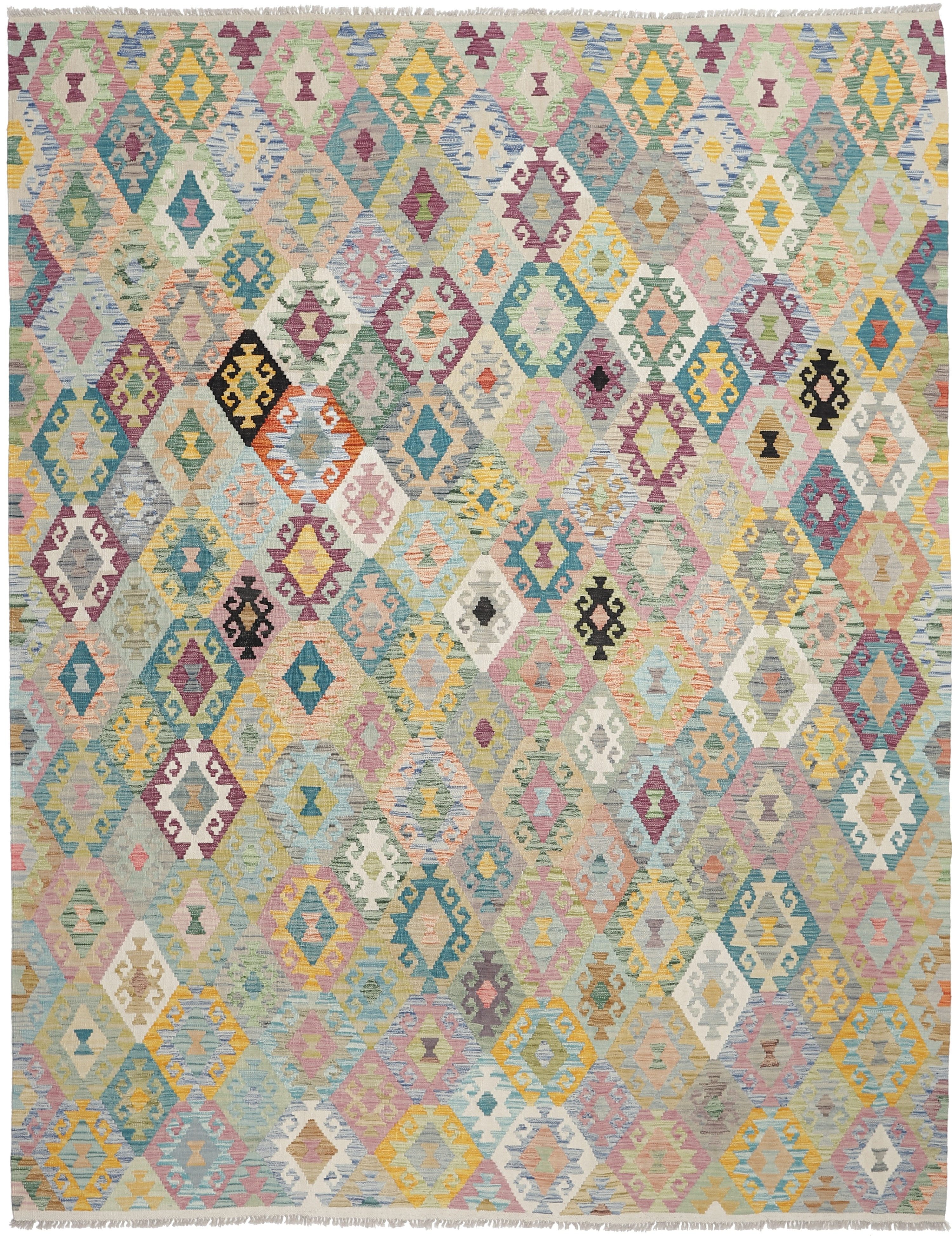 Carpet Avenue Teppich Kelim Afghan Royal 337x263, Rechteck, Höhe: 4 mm