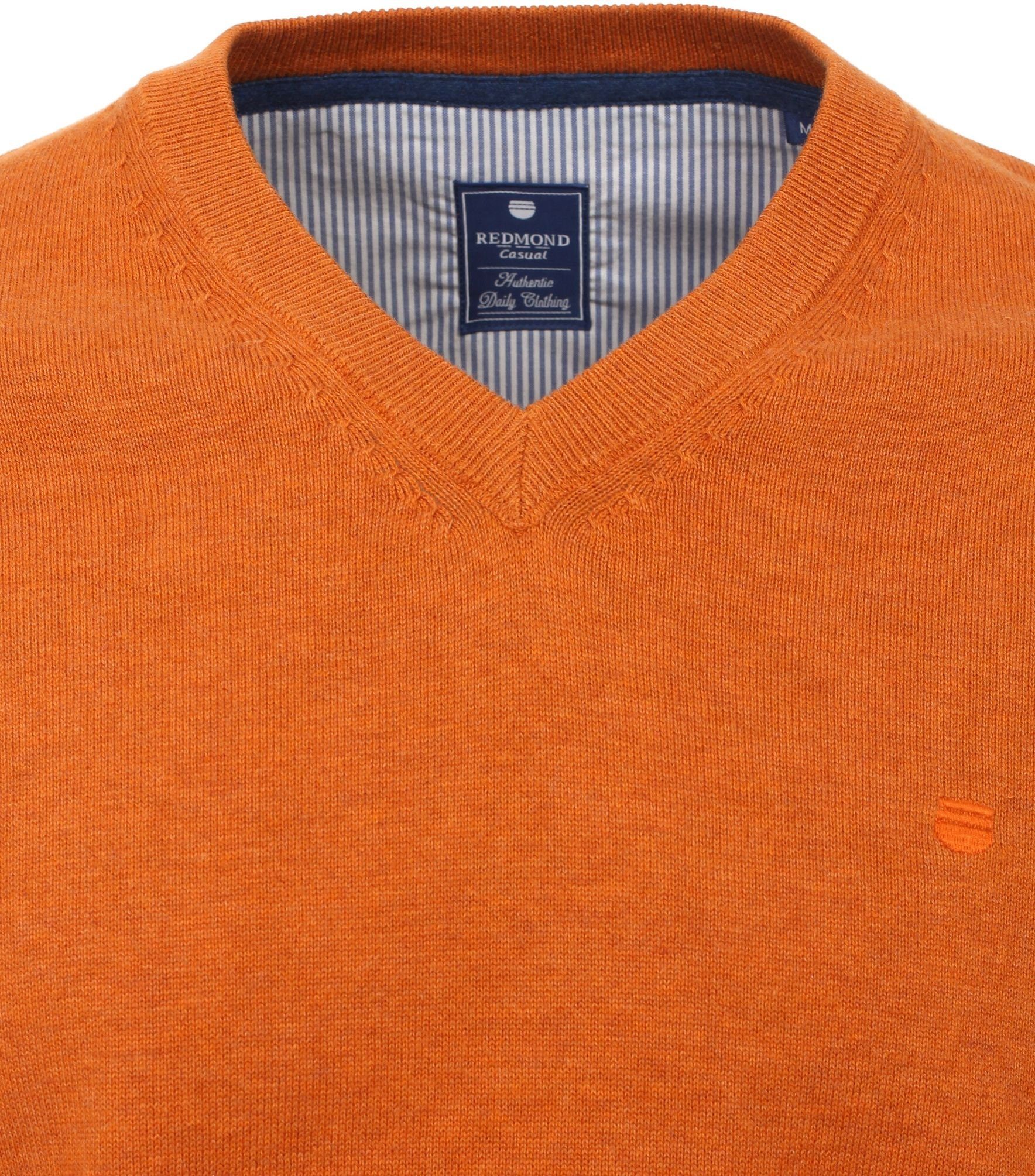 (403) Orange Redmond V-Ausschnitt-Pullover 600