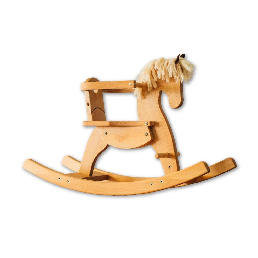 Jamso Design Schaukelpferd EMMY Schaukelpferd, Holz, Leder, Wolle, 100% Nat günstig online kaufen