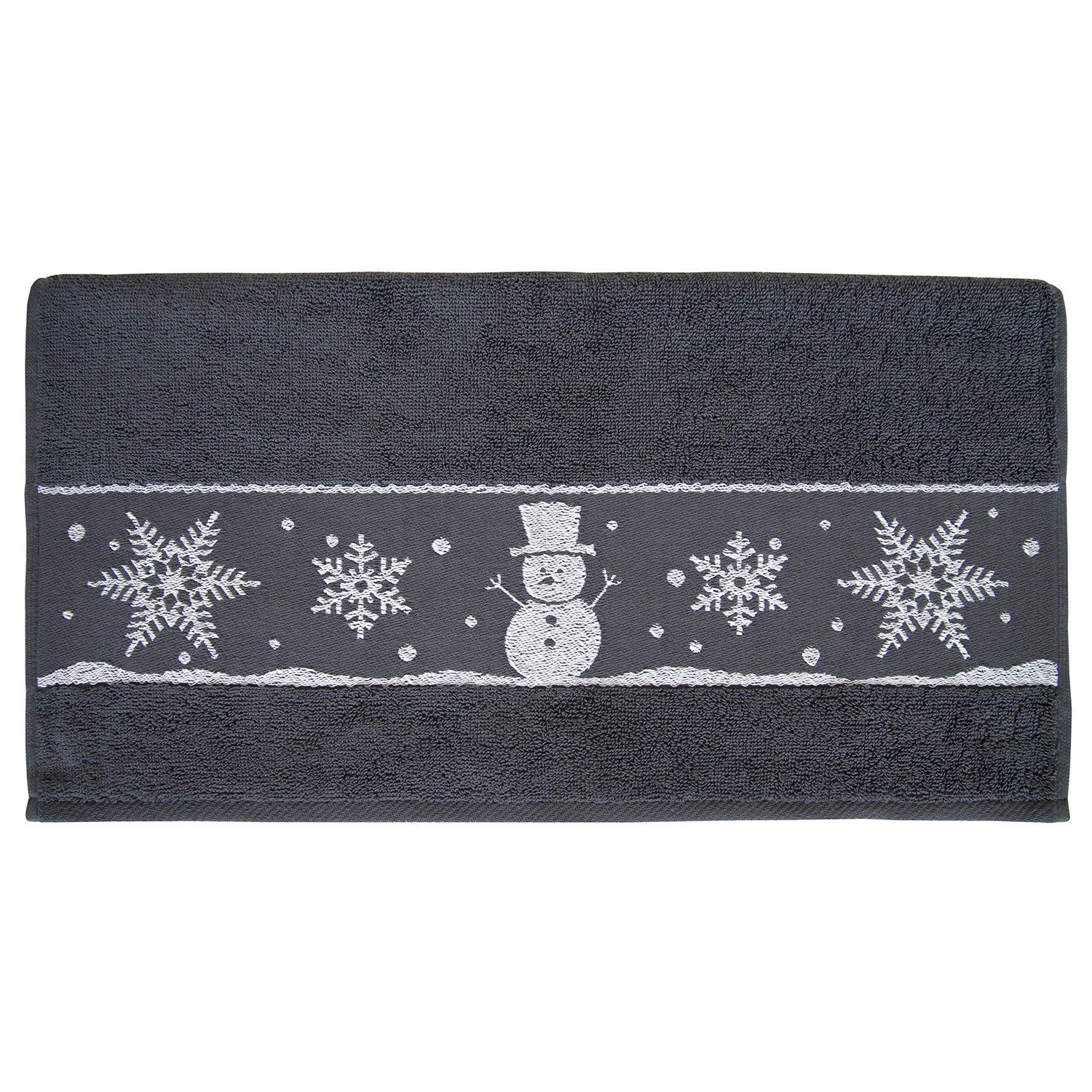 Dyckhoff Gästehandtuch 'Schneemann' 30 x 50 cm günstig online kaufen