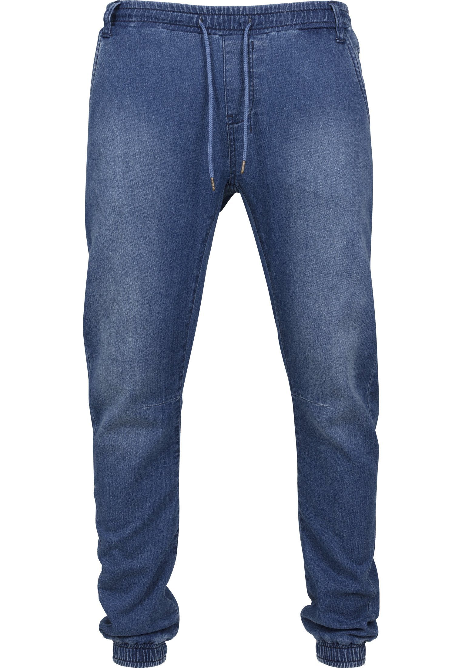 Jeans Denim Jogpants washed Herren (1-tlg) blue Knitted CLASSICS Bequeme URBAN
