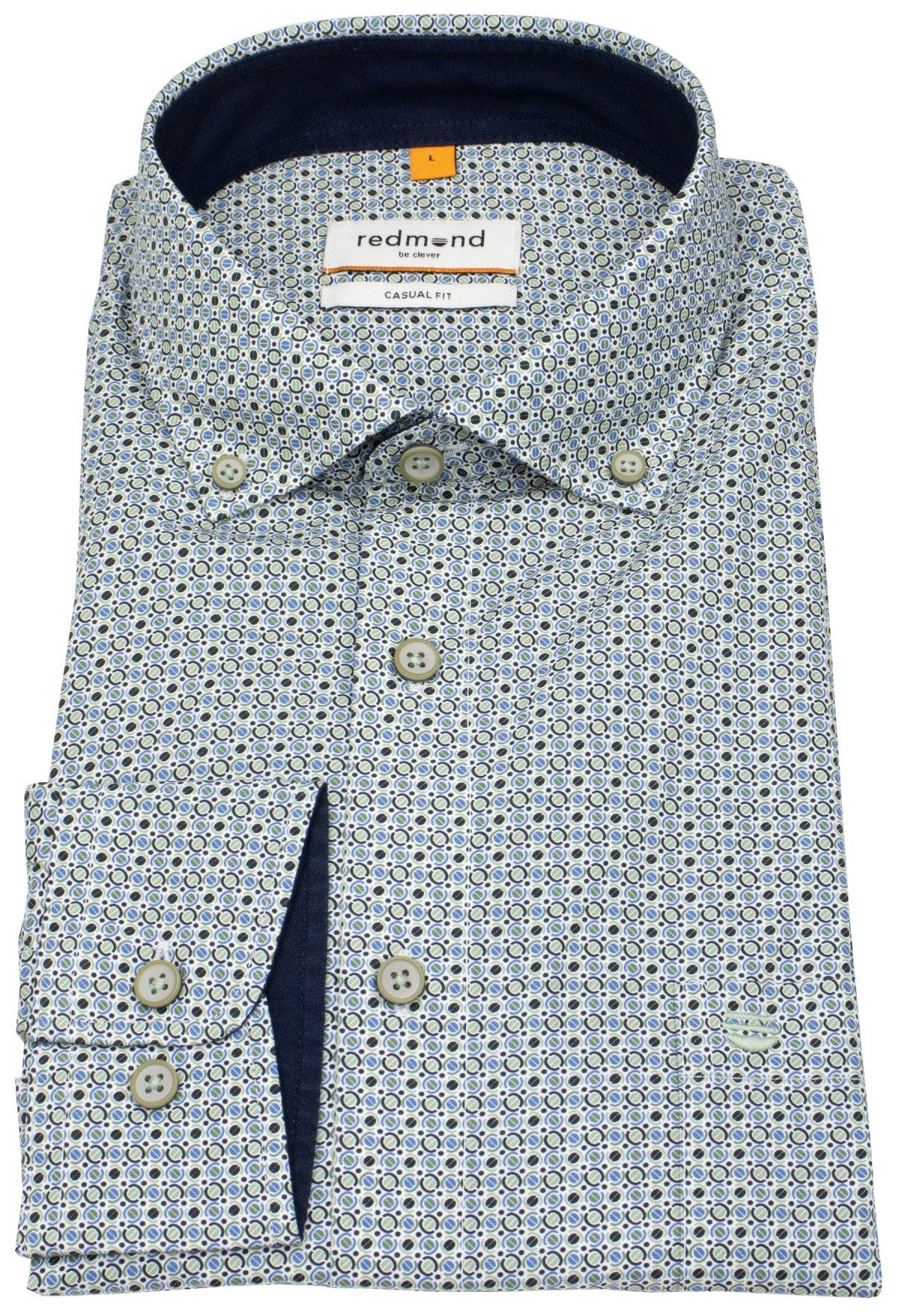 Redmond Langarmhemd Button-Down-Kragen