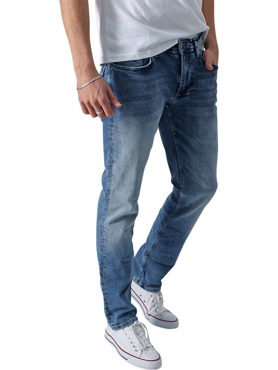 Miracle of Denim Blue THOMAS Relax-fit-Jeans Rabick Stretch mit