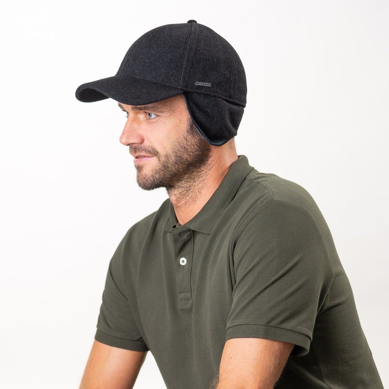 Stetson Baseball Cap (1-St) Baseballmütze braun geschlossen Hinten