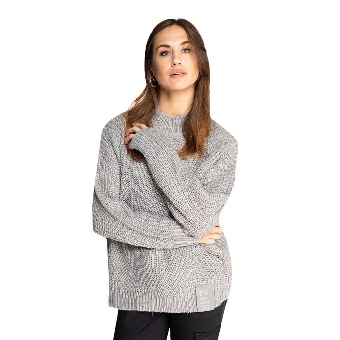 Zhrill Sweatshirt Sweater QUIN Grey (0-tlg)