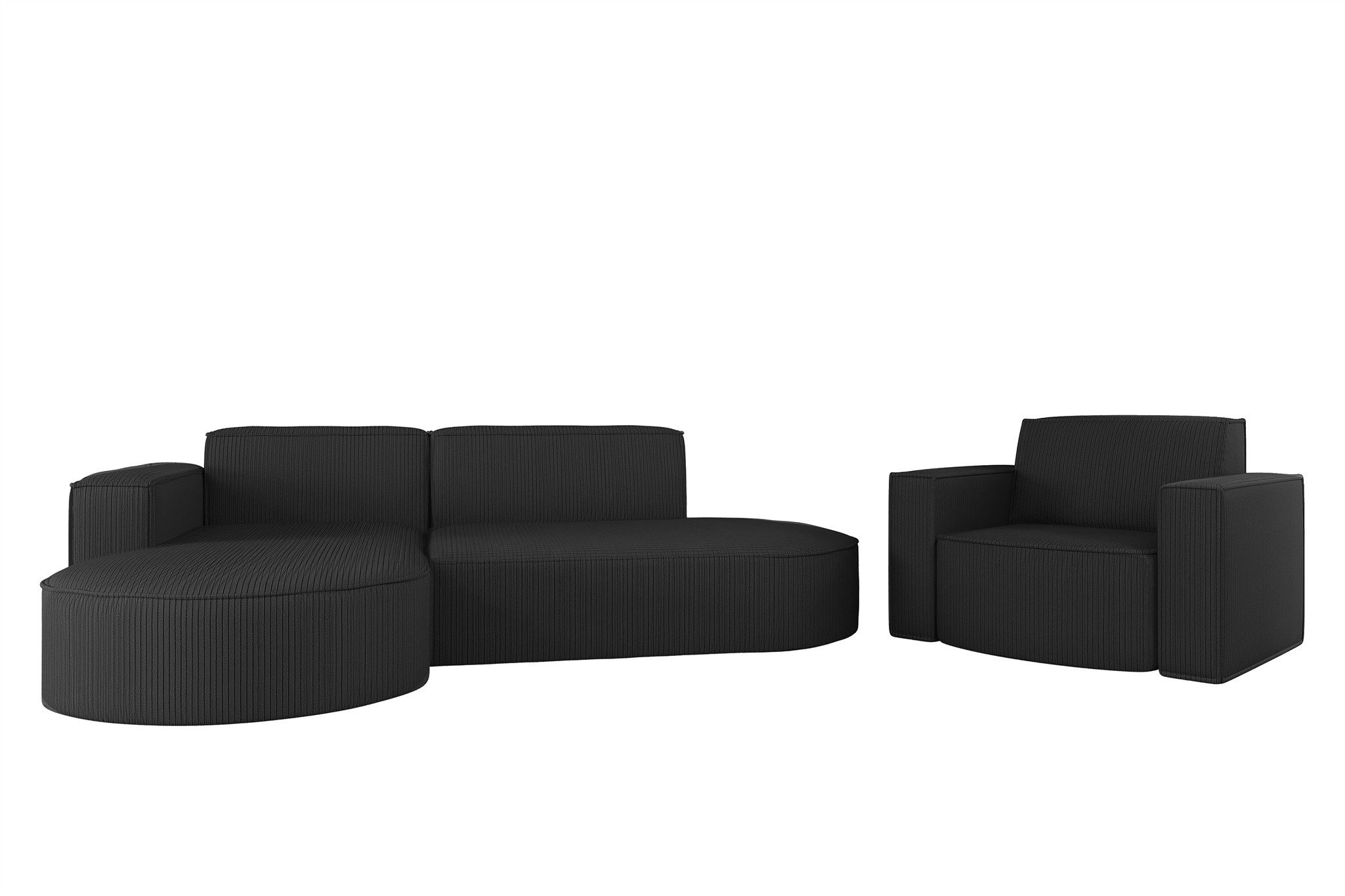 Fun Möbel Polstergarnitur Sofaset Designerecksofa PALMA günstig online kaufen