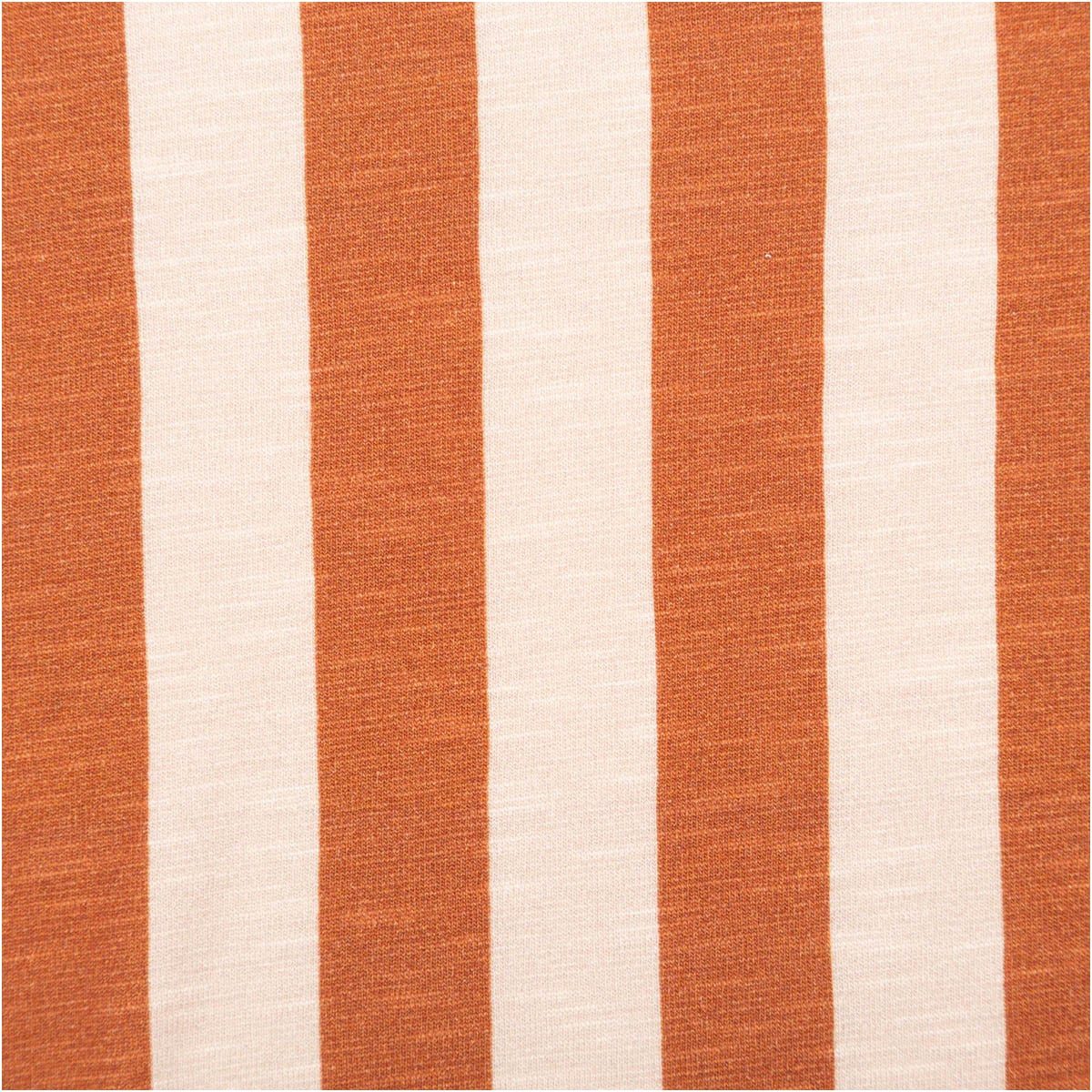 Swafing Stoff Viskose Stoff Slub Jersey Streifen kupfer beige Swafing 1,60m, allergikergeeignet
