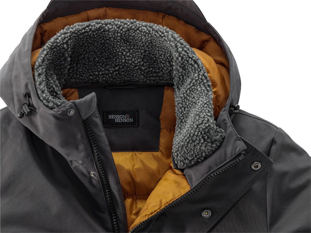 HENSON&HENSON Parka Stark wasserabweisend mit 5.000 mm Wassersäule