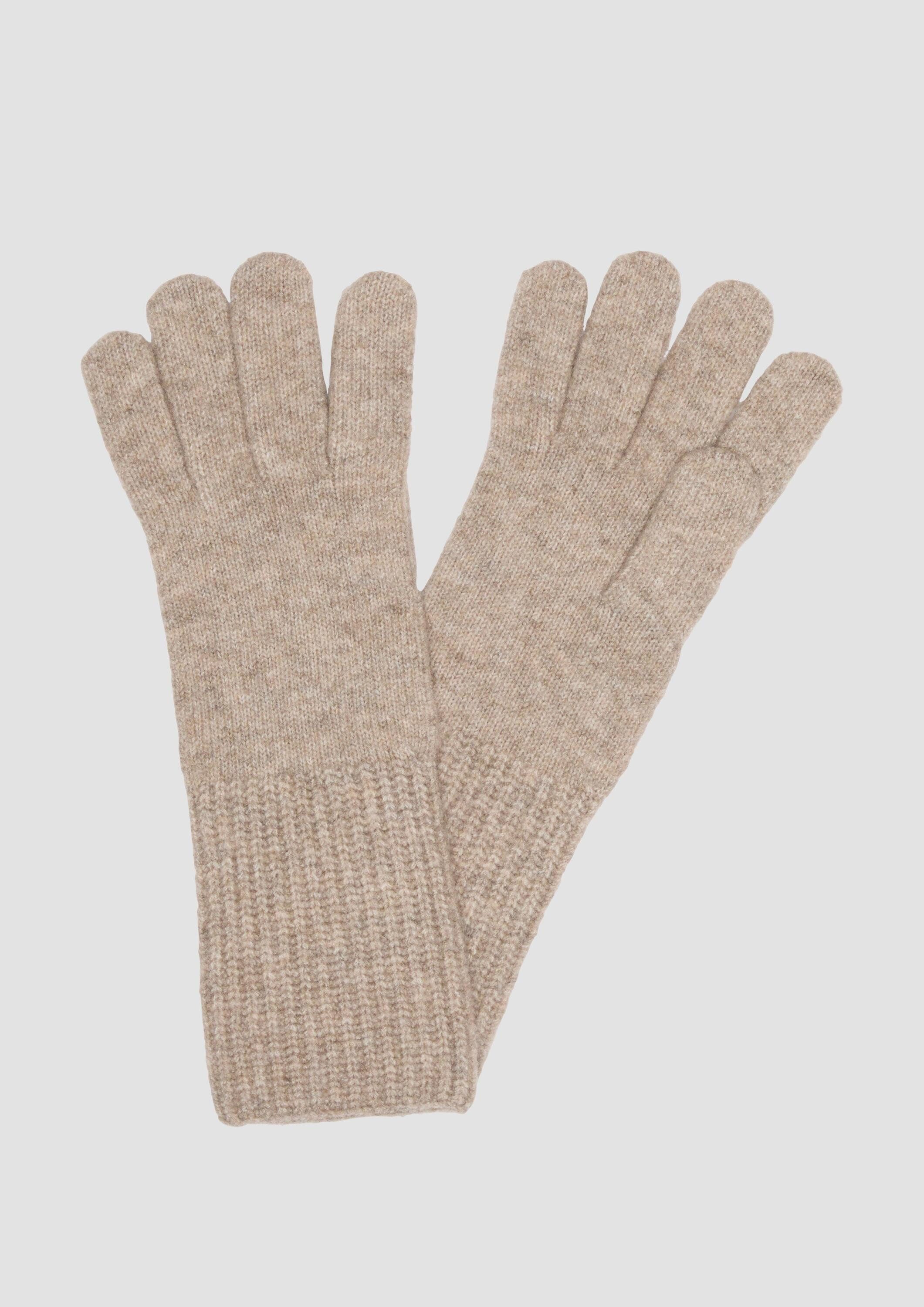 s.Oliver Strickhandschuhe Handschuhe Gestrickte Handschuhe aus Wollmix