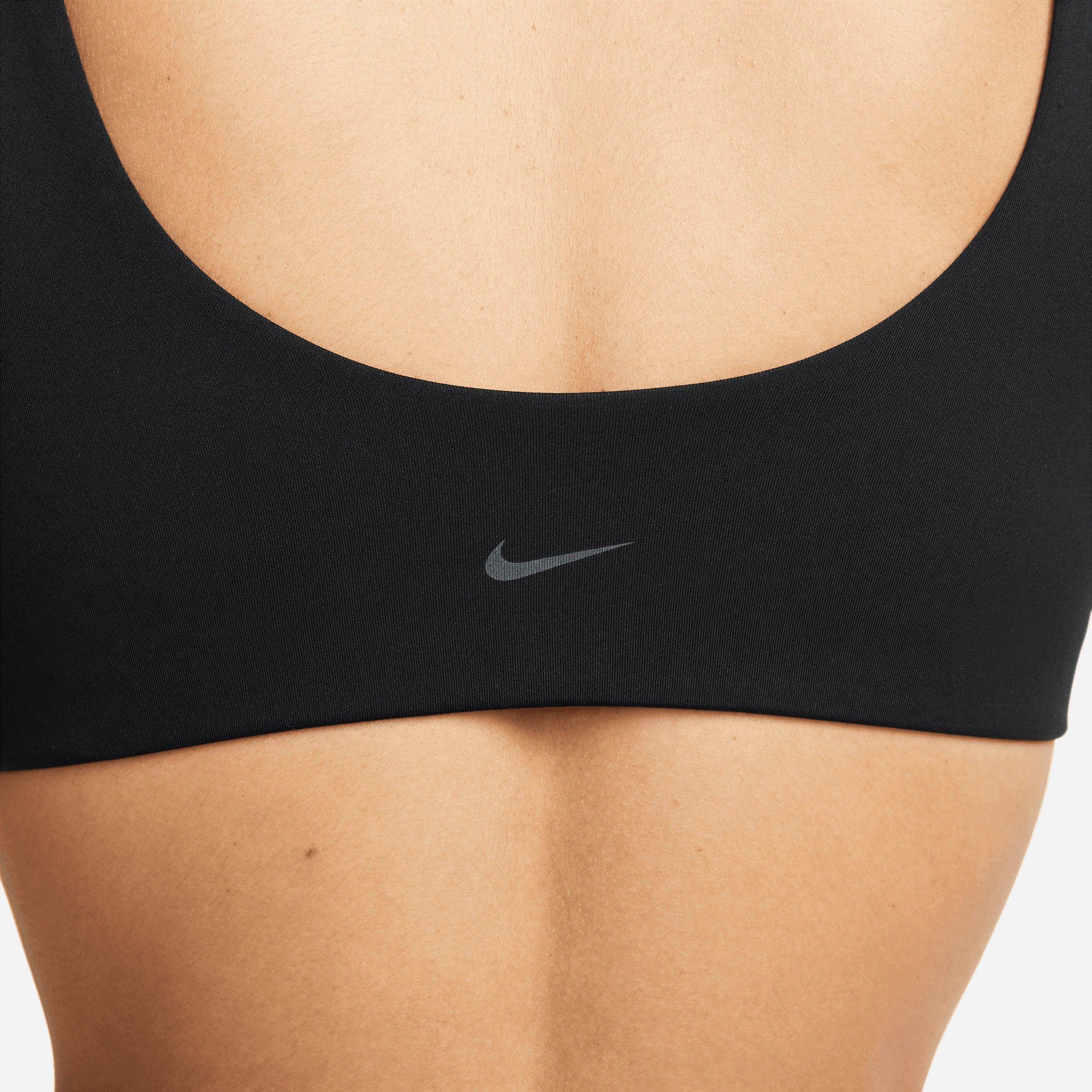 Nike Sport-BH All Women's Lightly Bra BLACK Light-Support Lined U-Neck U Sports