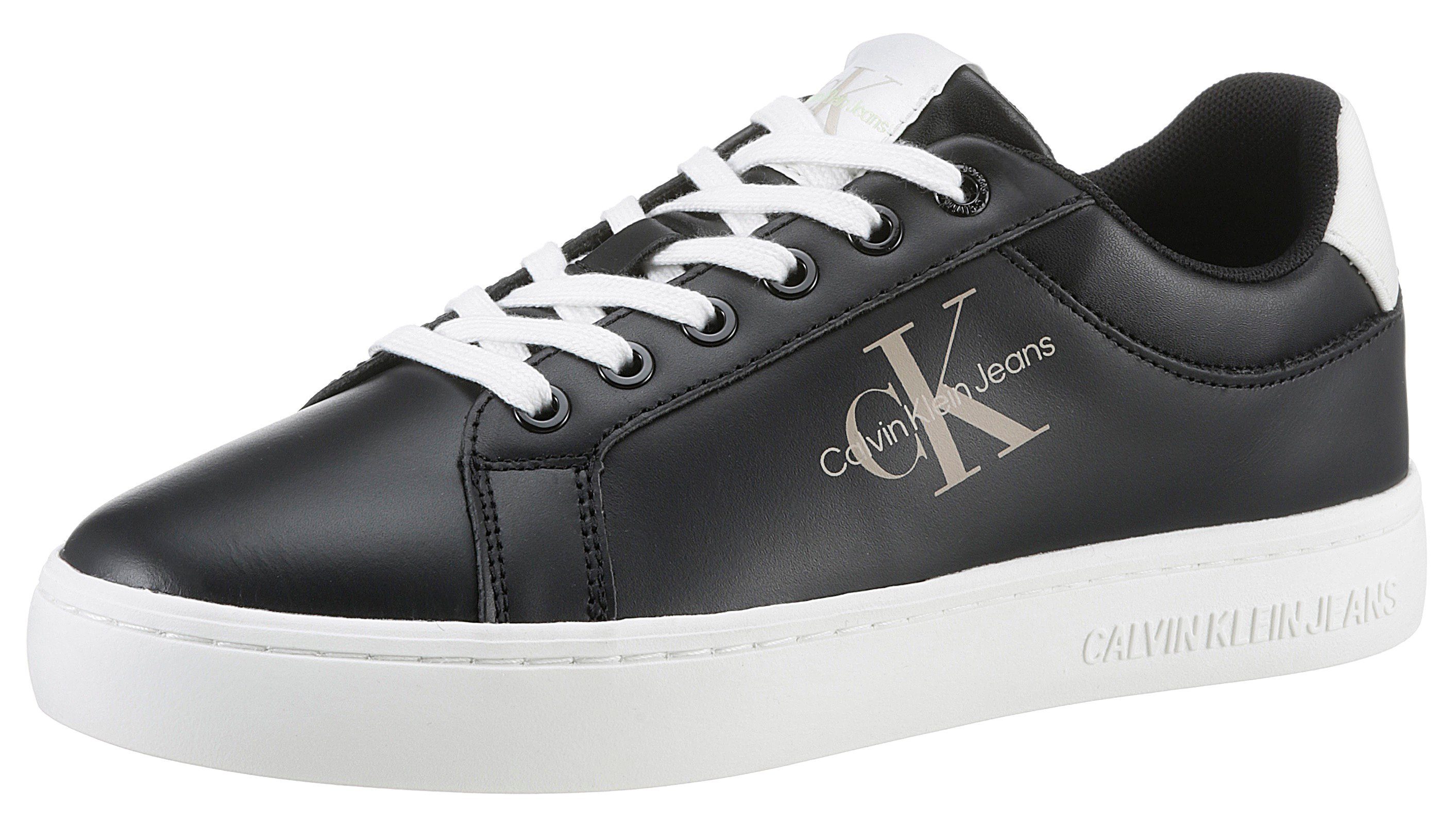 Calvin Klein Jeans SOLONA 25LS *I Plateausneaker mit softer Schaftrandpolsterung schwarz-weiß