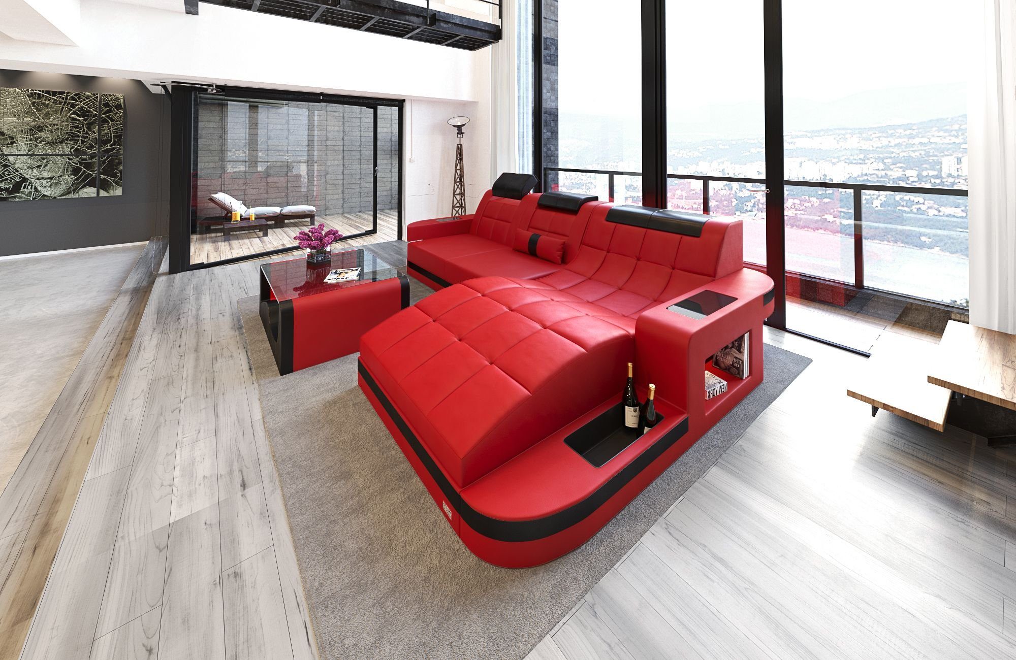 Sofa Dreams Ecksofa Sofa Leder Ledercouch günstig online kaufen