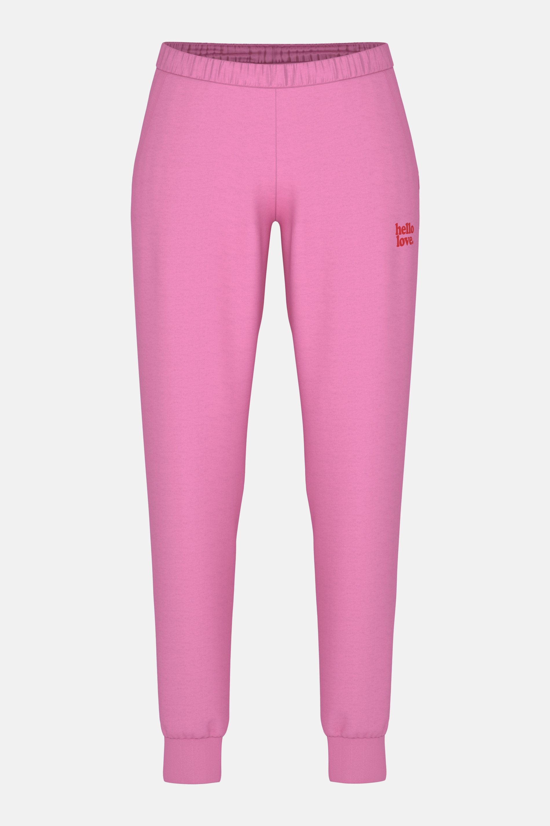 Mey Schlafhose Mey Hose lang Serie Solid Love Uni Hose (1-tlg) Lange Pyjamahose, Uni, softes Sweatmaterial