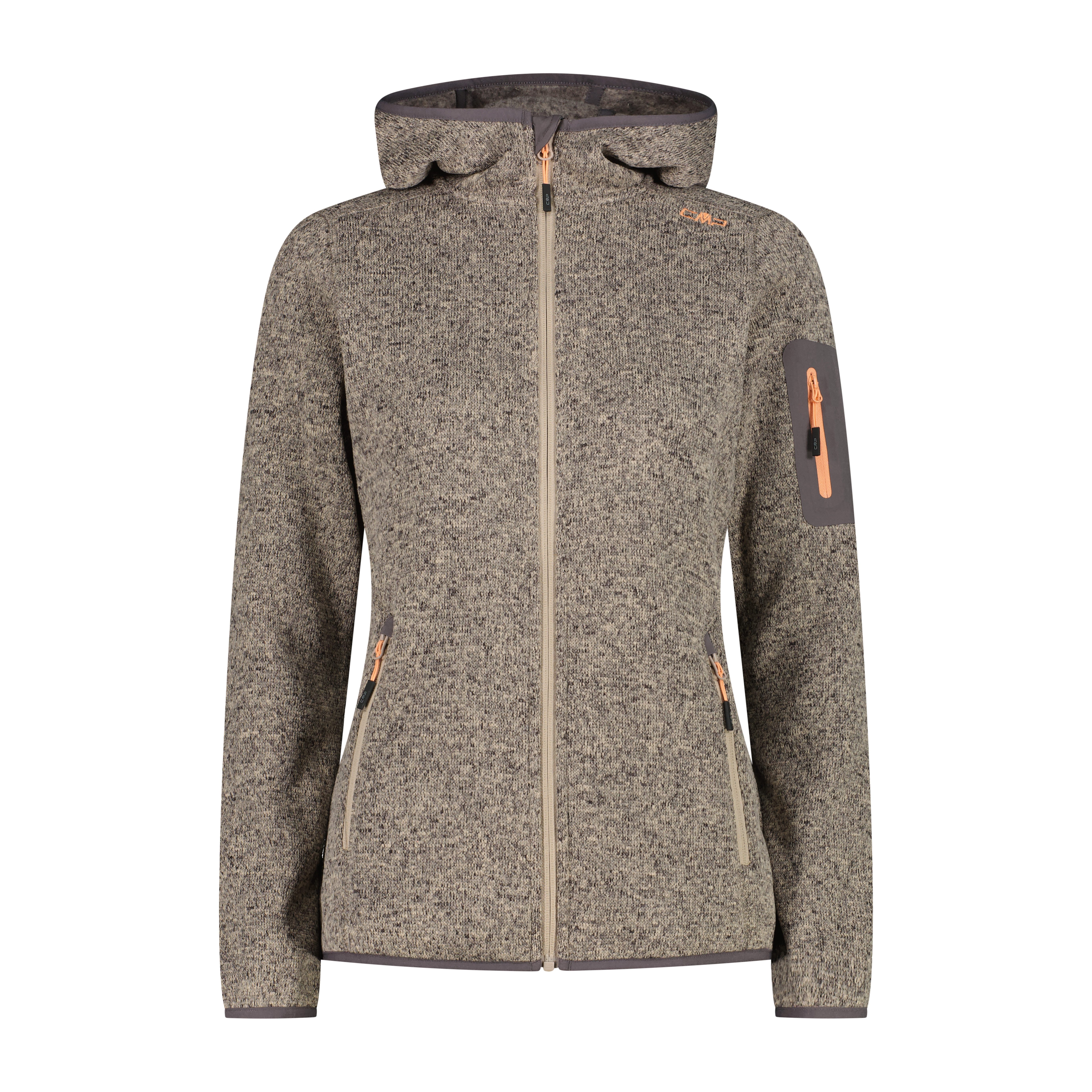 CMP Fleecejacke CMP Damen Jacke Knitted Melange Hoody 3H19826 günstig online kaufen