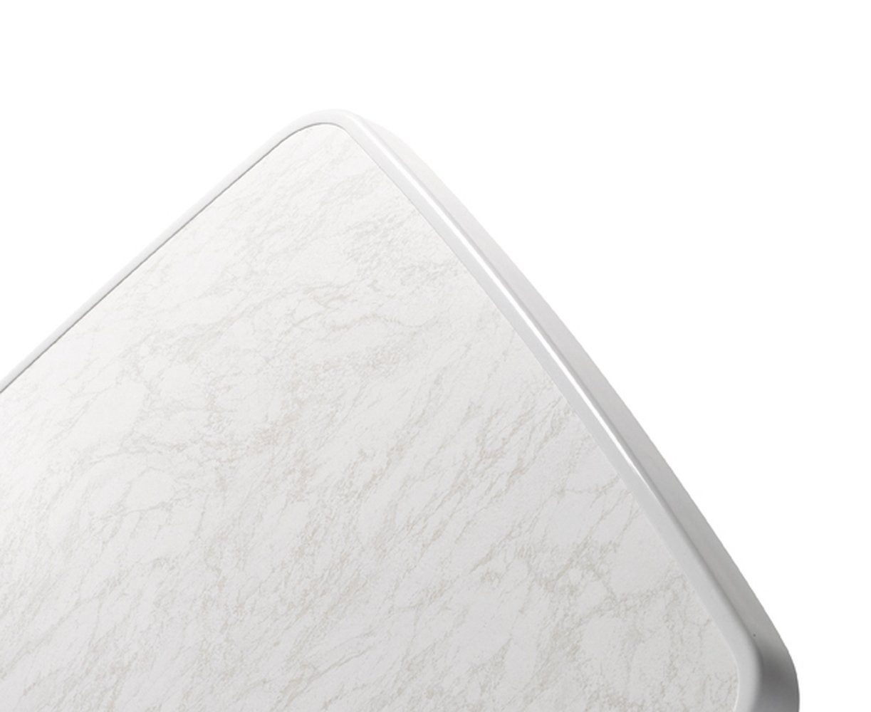 Sieger Gartenmöbel Klapptisch in Mamor weiß, mecalit®-PRO - 72x68cm (HxD)