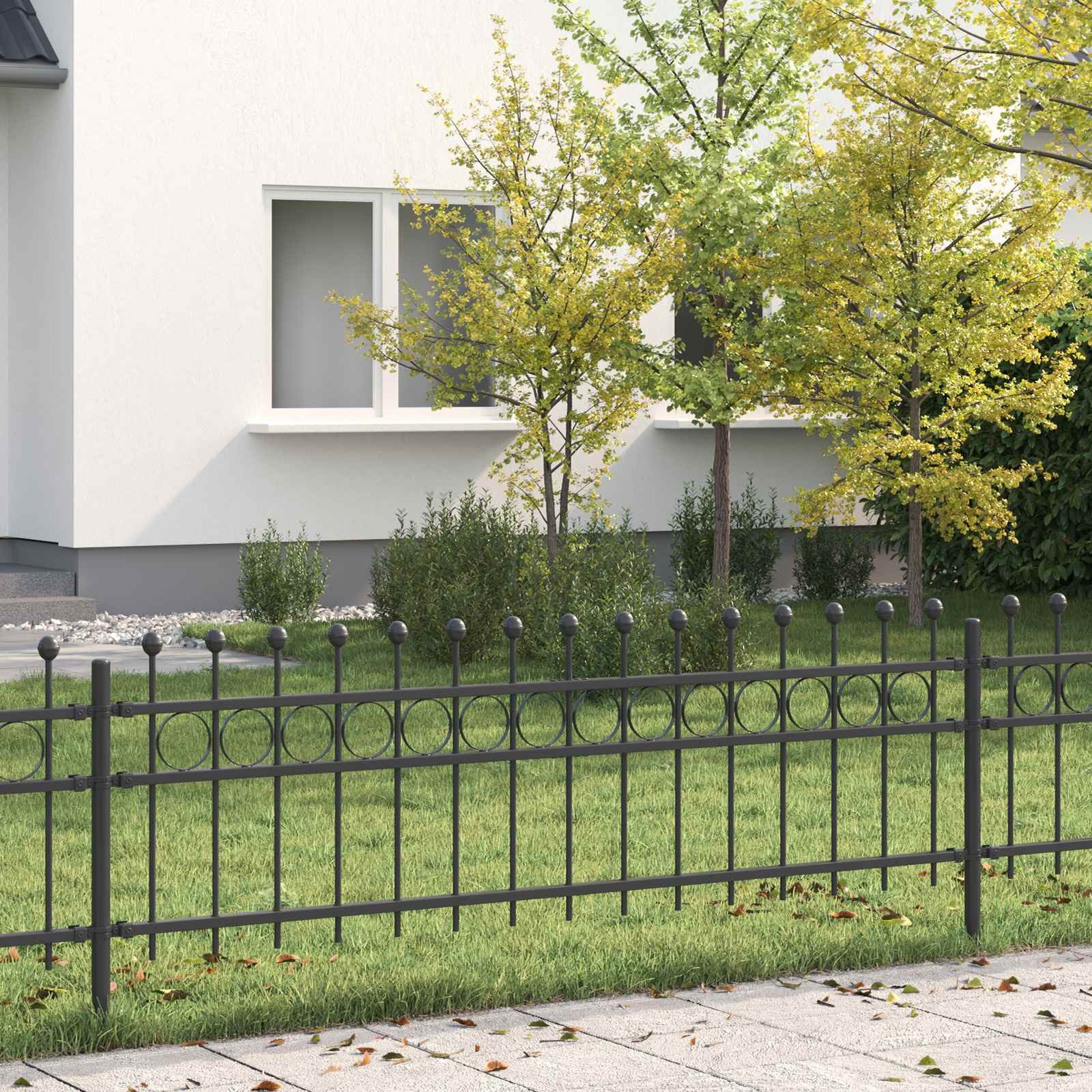 vidaXL Gartenzaun Ringzaun TILBURG Schwarz, (1-St)