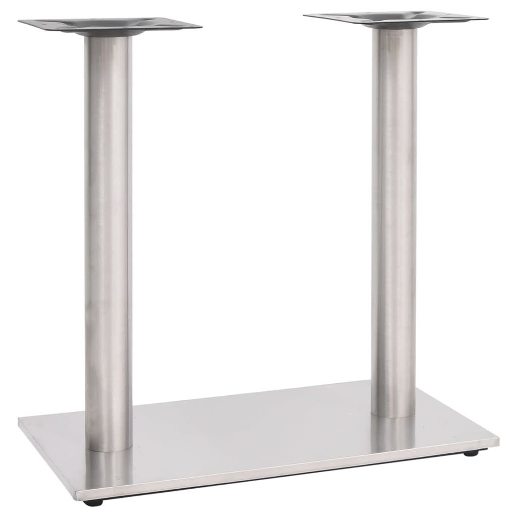 vidaXL Tischbein Bistrotisch-Gestell Silbern 70x40x72 cm günstig online kaufen