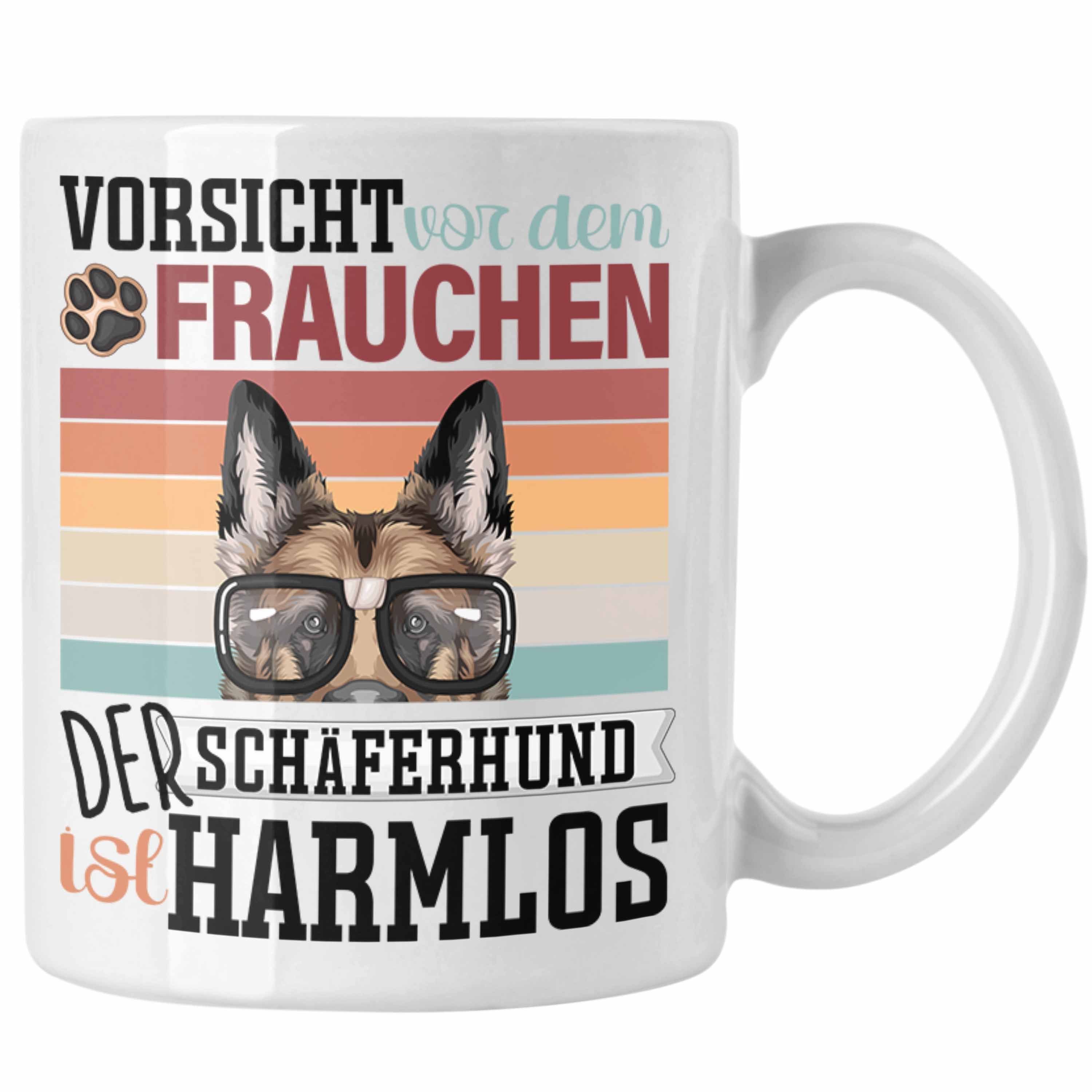 Geschenk Weiss Trendation Besitzerin Frauchen Geschen Tasse Lustiger Tasse Spruch Schäferhund