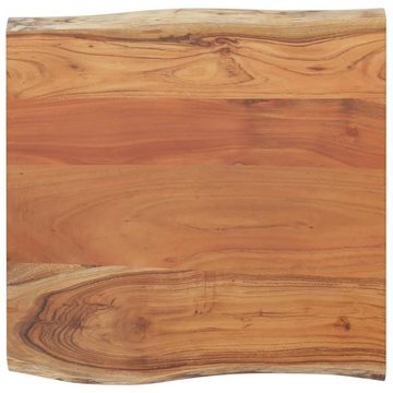 vidaXL Esstisch Beistelltisch 40x40x2,5 cm Massivholz Akazie Naturkante Arbeitszimmer