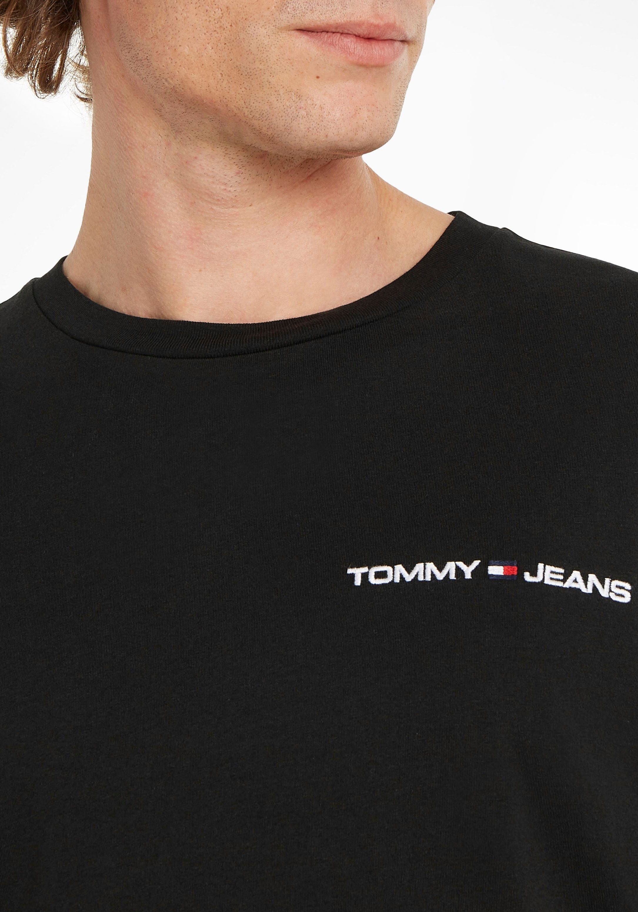 Black LINEAR TJM L/S Jeans TEE Tommy Langarmshirt CLSC CHEST