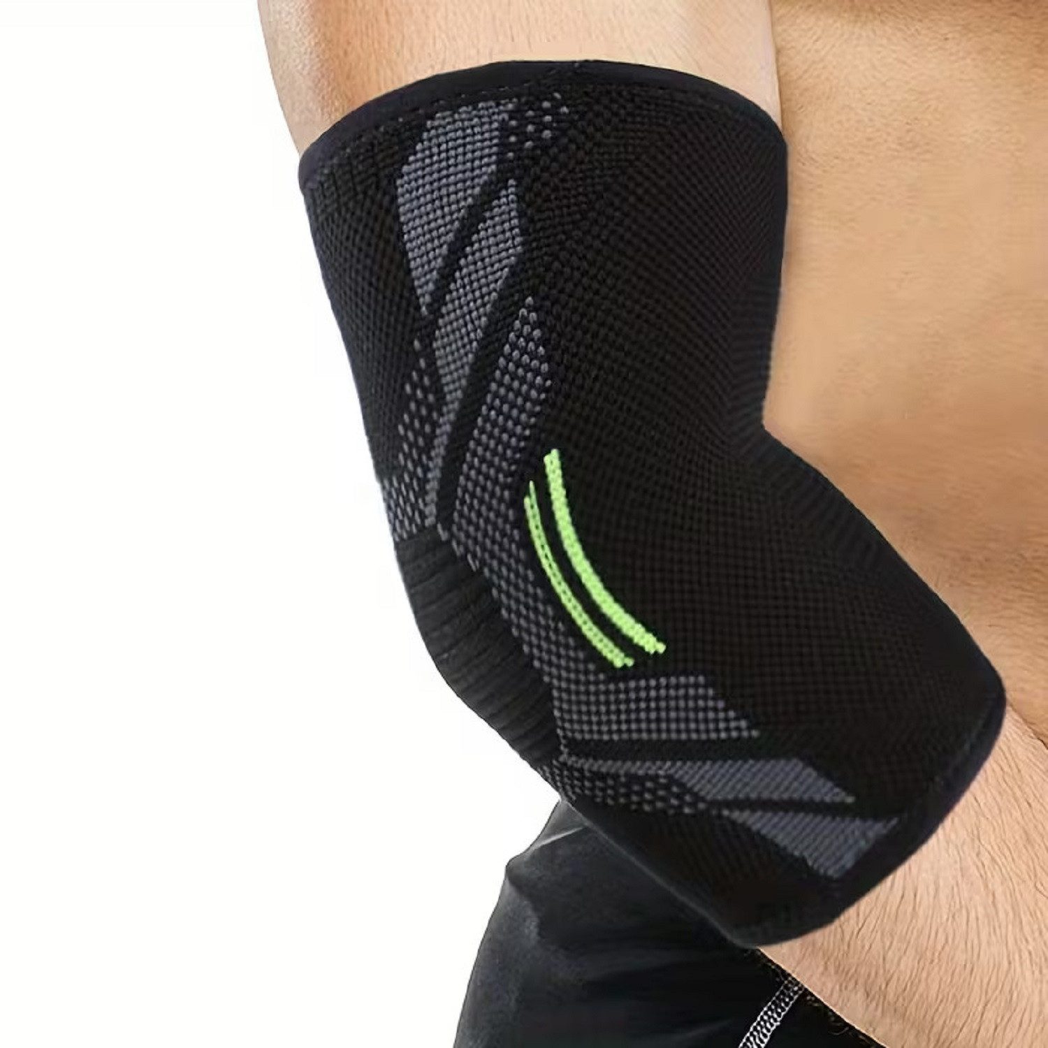 COOL-i ® Ellenbogenbandage Ellenbogenbandage Kompression,Elastische Sport-Armbandage, für Sport, Fitness, Tennis, Golf & Alltag, 1 Stk