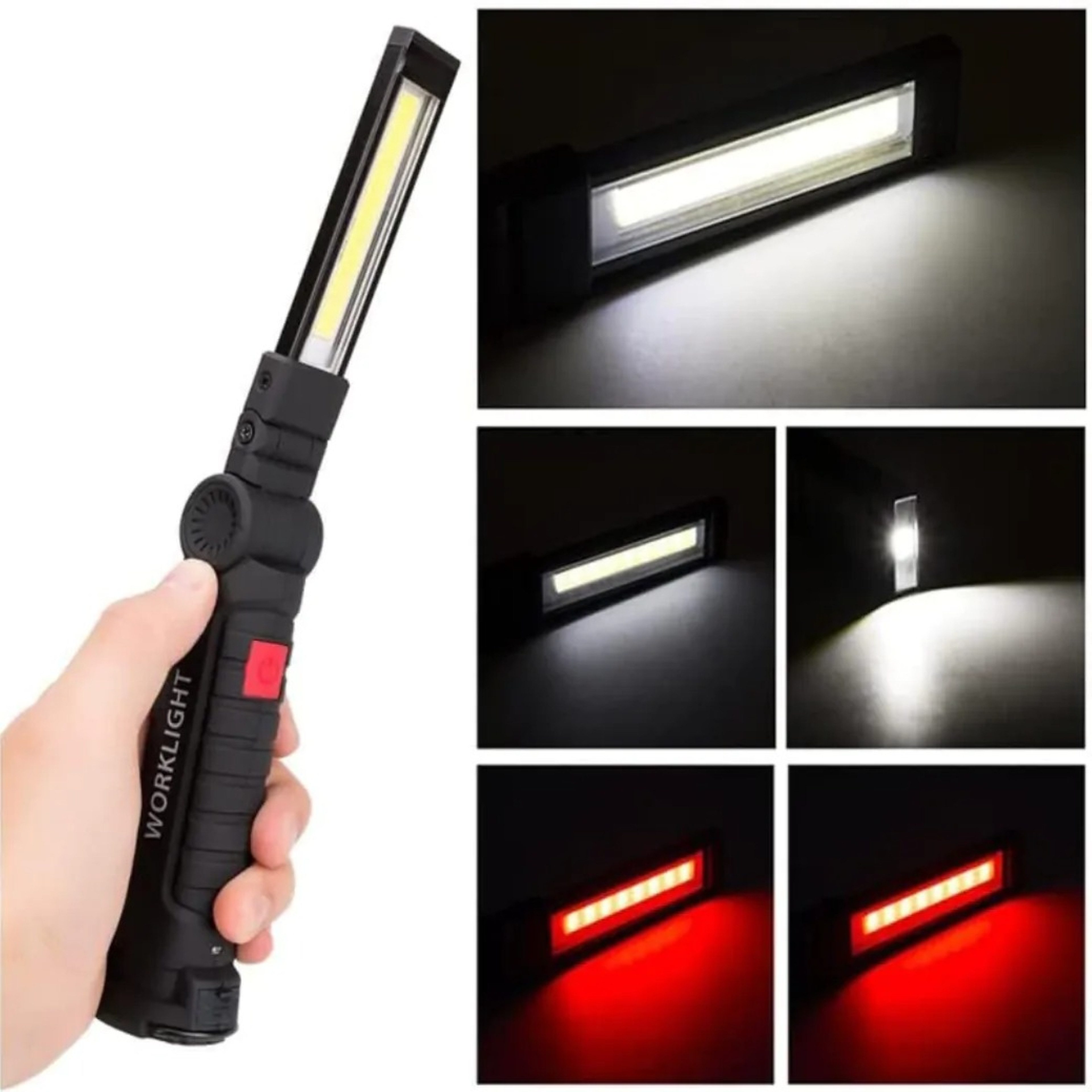 GENETIC Optic LED Taschenlampe COB-Inspektionsleuchte 5 Lichtmodi magnetisc günstig online kaufen