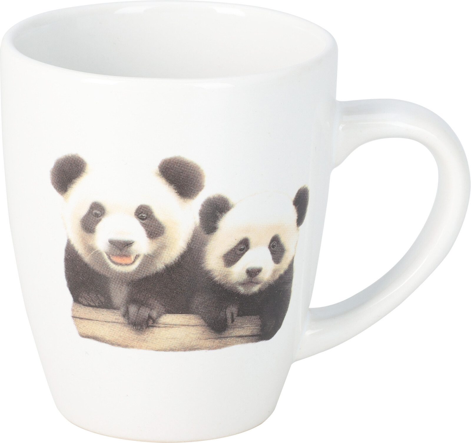 Koopman Becher Kaffeebecher 3 Tiermotive 220 Ml Weiß 3/6er Set, 3-tlg., Porzellan, 3er Set, Porzellan, Tiermotive, 220ml, Kaffeetasse