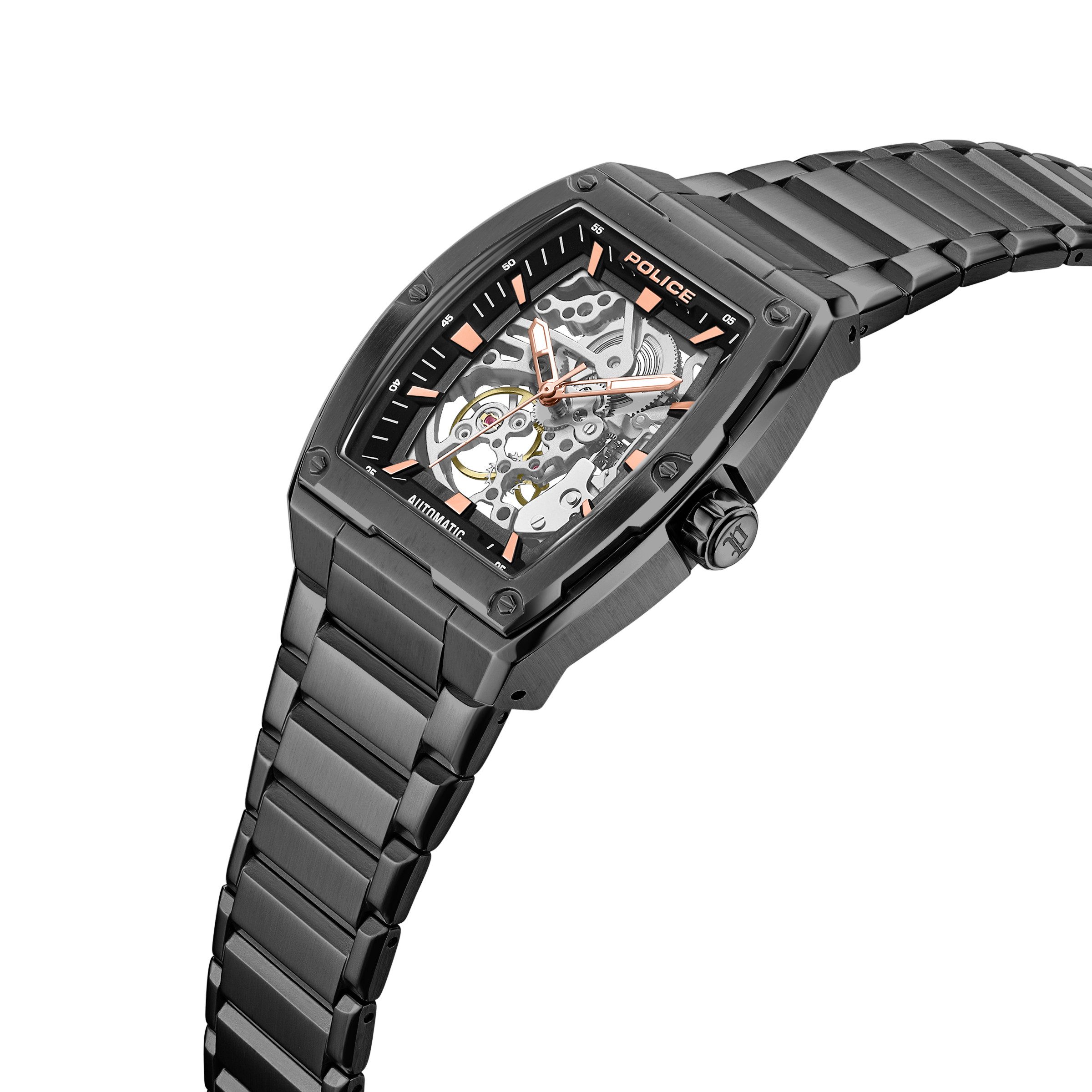 Police Automatikuhr Automatikuhr Herrenuhr 42 x 51,5 Automatik Herren