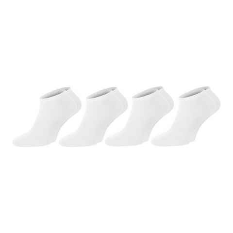 Chili Lifestyle Strümpfe Sneaker Weiß, 4 Paar, für Damen und Herren, Freizeit, atmungsaktiv