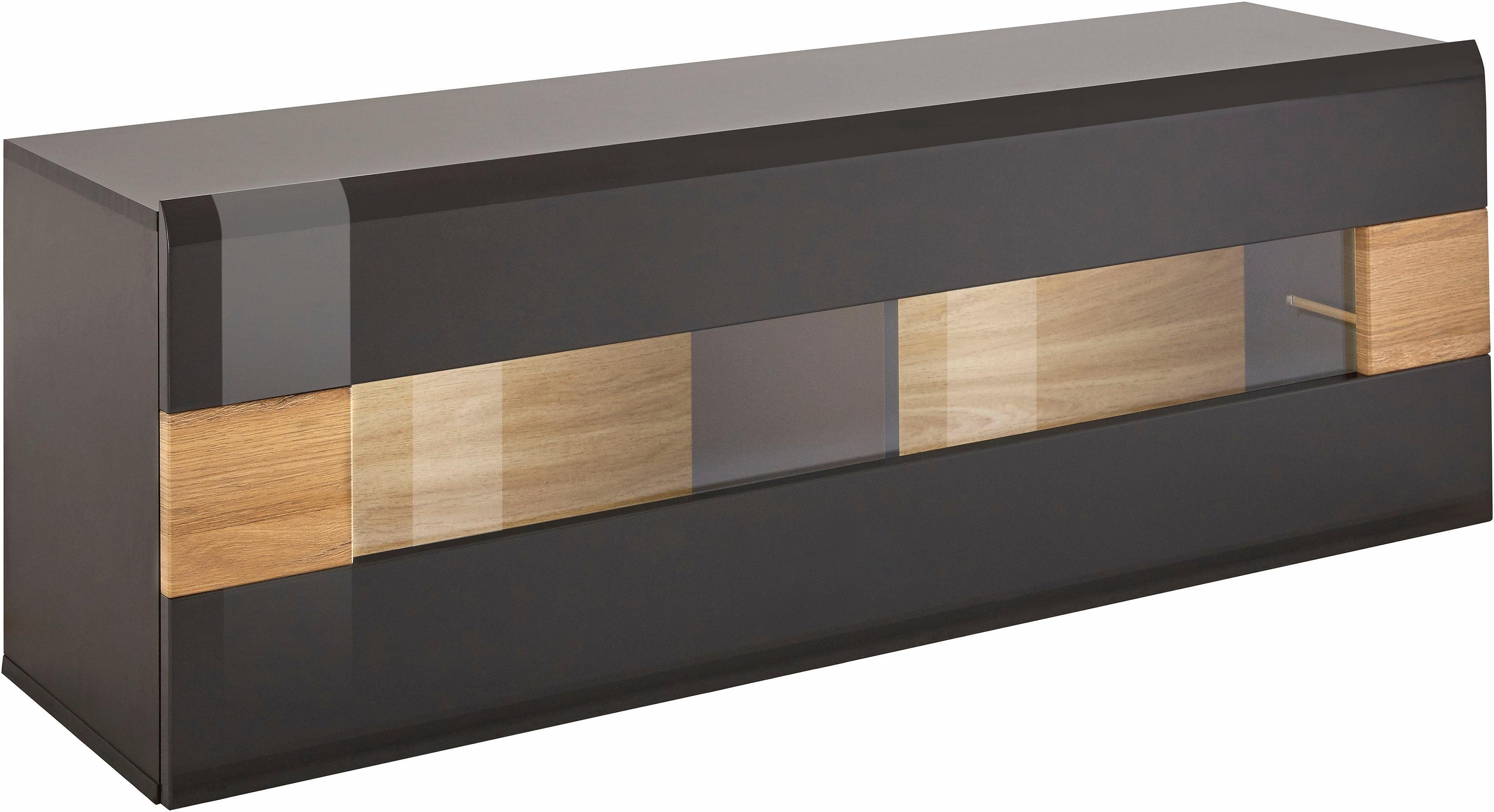 OTTO home Hängevitrine Toledo,Breite 131 cm trendige Glasvitrine mit dekora günstig online kaufen