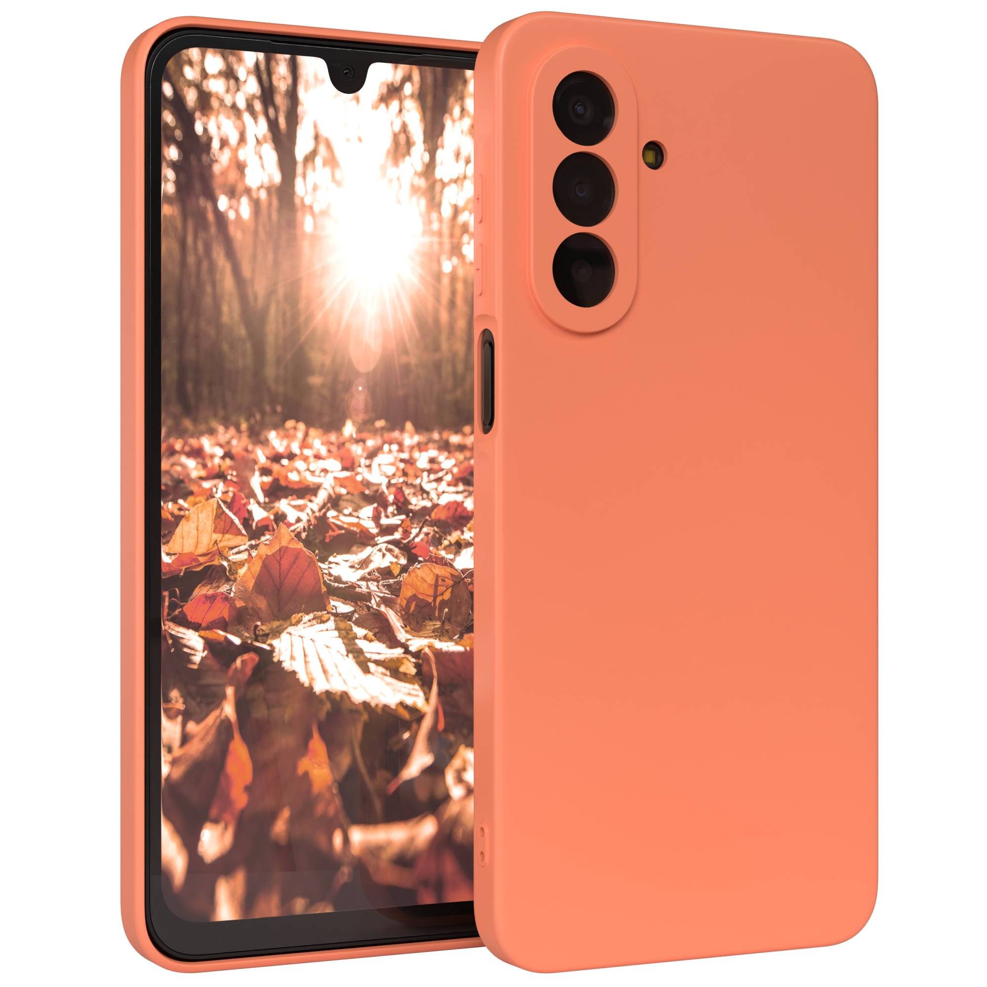 EAZY CASE Handyhülle TPU Hülle für Samsung Galaxy A17 6,7 Zoll, Schutzhülle mit Kameraschutz Telefonhülle elastisch Bumper tpu Orange