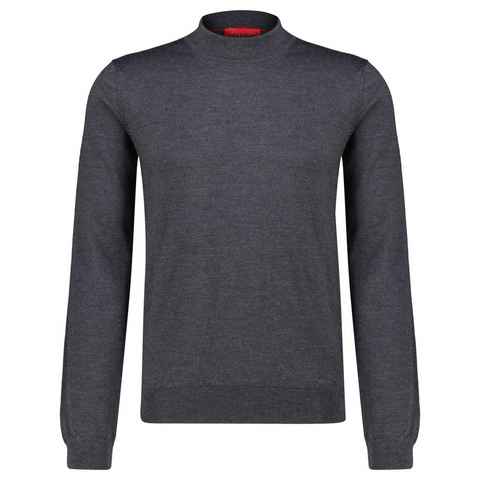 HUGO Strickpullover Herren Pullover SAN MATTEO aus Wolle (1-tlg)