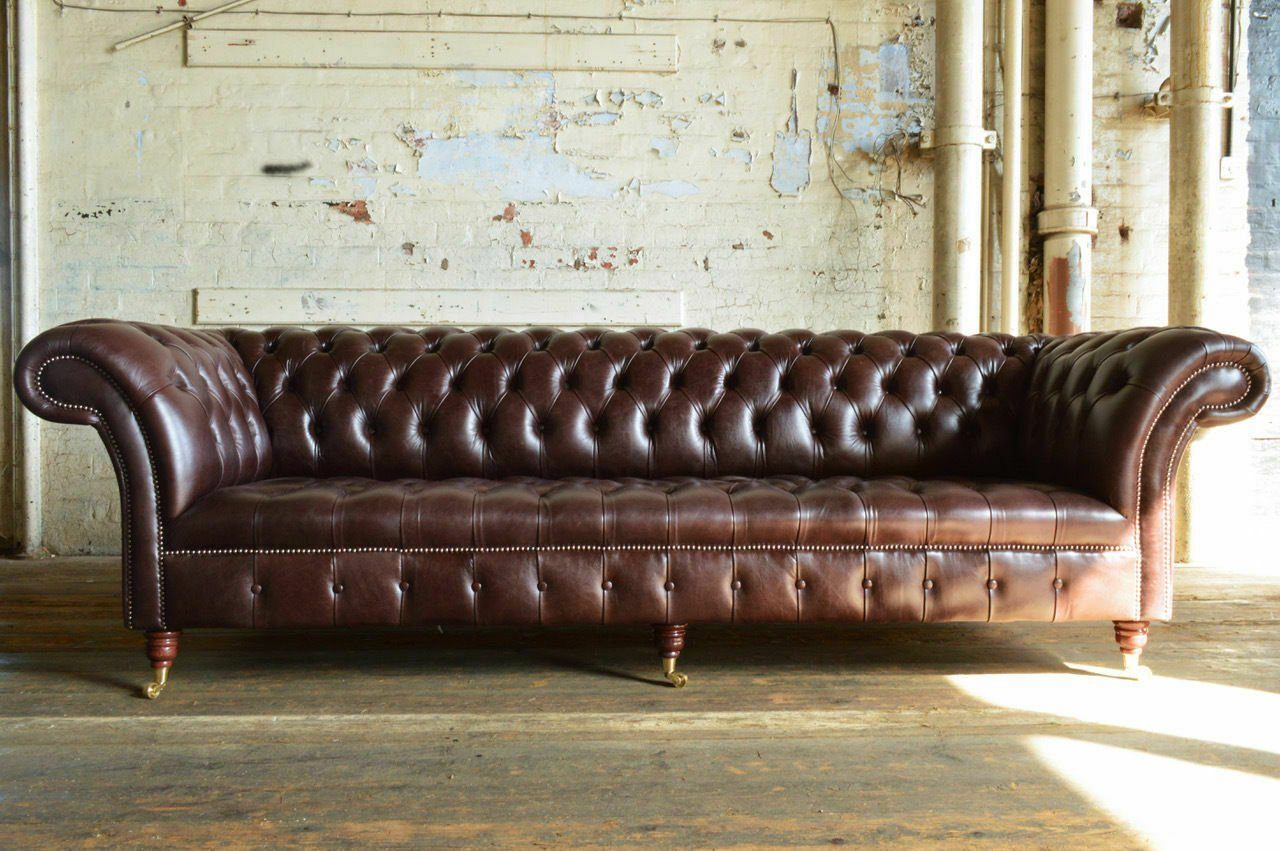 Sofas Chesterfield XXL 4 Couch Polster 245cm Sofa, Sofa JVmoebel Big Sitzer