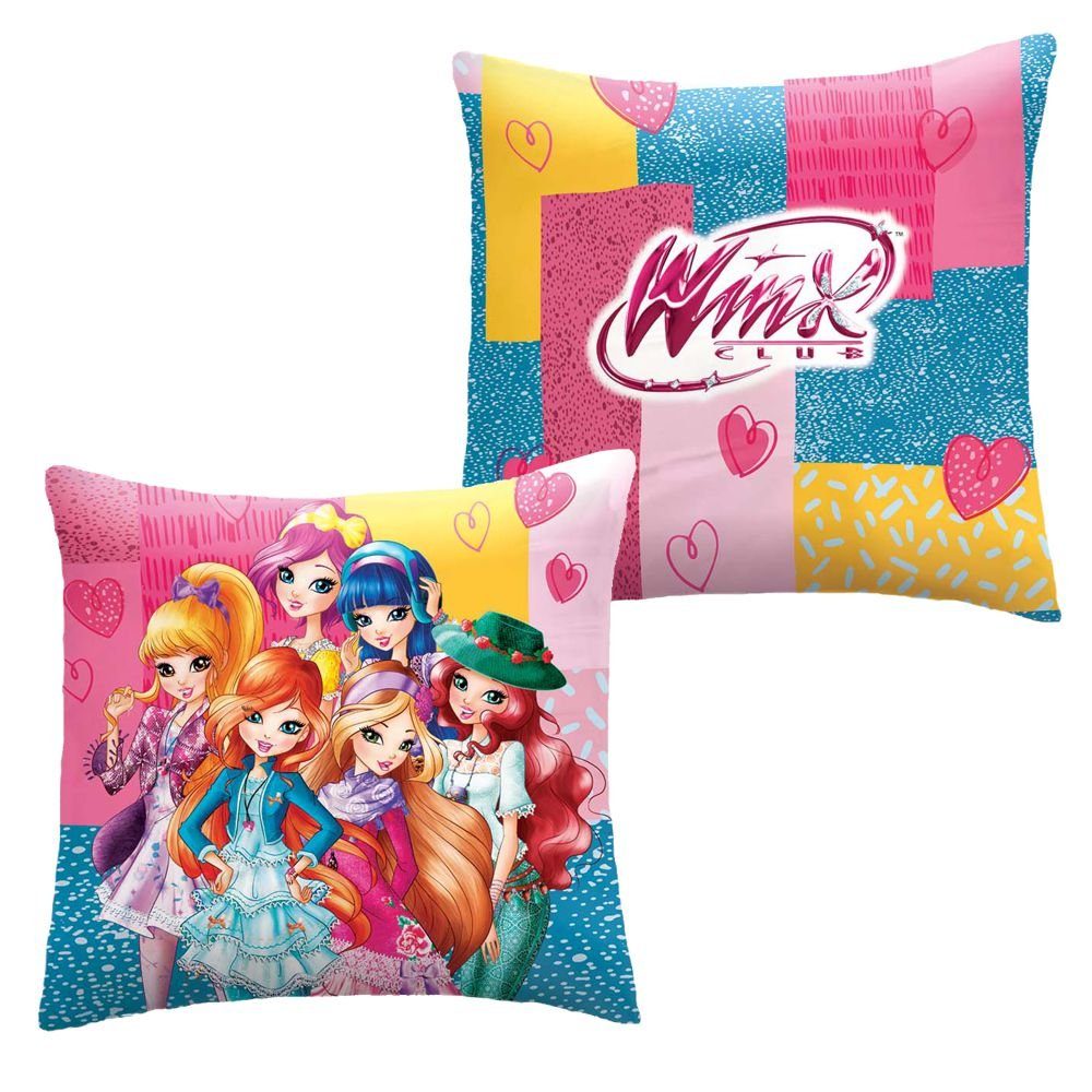 Winx Club Декоративні подушки Fairy Winx Winx Club 40 x 40 cm Kinder Deko-Kissen Wende-Motiv