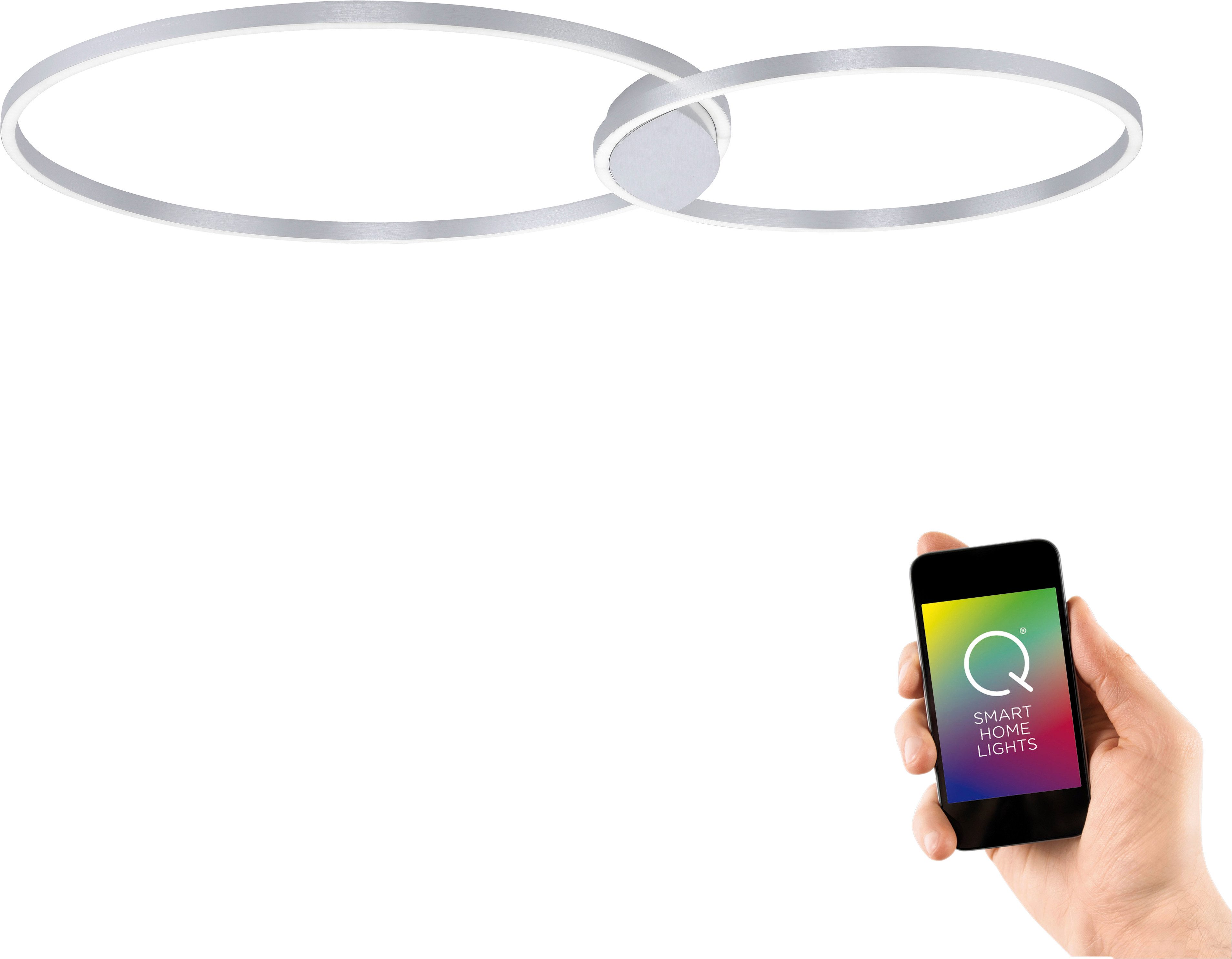 Neuhaus Q SMART HOME LIGHTS LED Deckenleuchte Q-KATE, Smart Home, LED fest integriert, warmweiß - kaltweiß