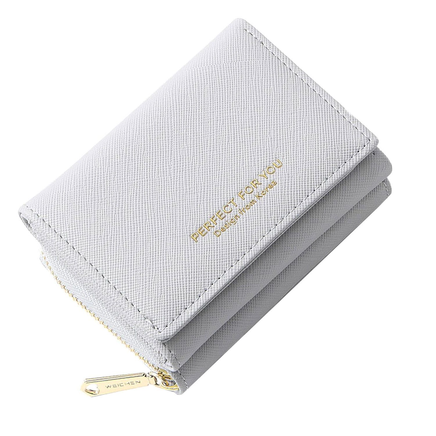 HAUSS SPOLE Geldbörse Geldbeutel Portemonnaie Portmonee aus PU für Damen (Mini Frauen Handtasche Ledergeldbörse Brieftasche, 1-tlg., Slim Wallet, Kreditkartenetui, Kartenetui, Kartenhalter), Geld Beutel mit Kartenfäche und Münzfach 11 x 8.5 x 4 cm