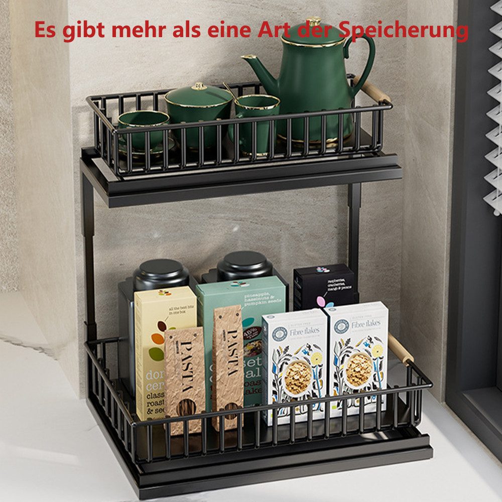 PFCTART Küchenregal Metall Unter Waschbecken Regal, günstig online kaufen