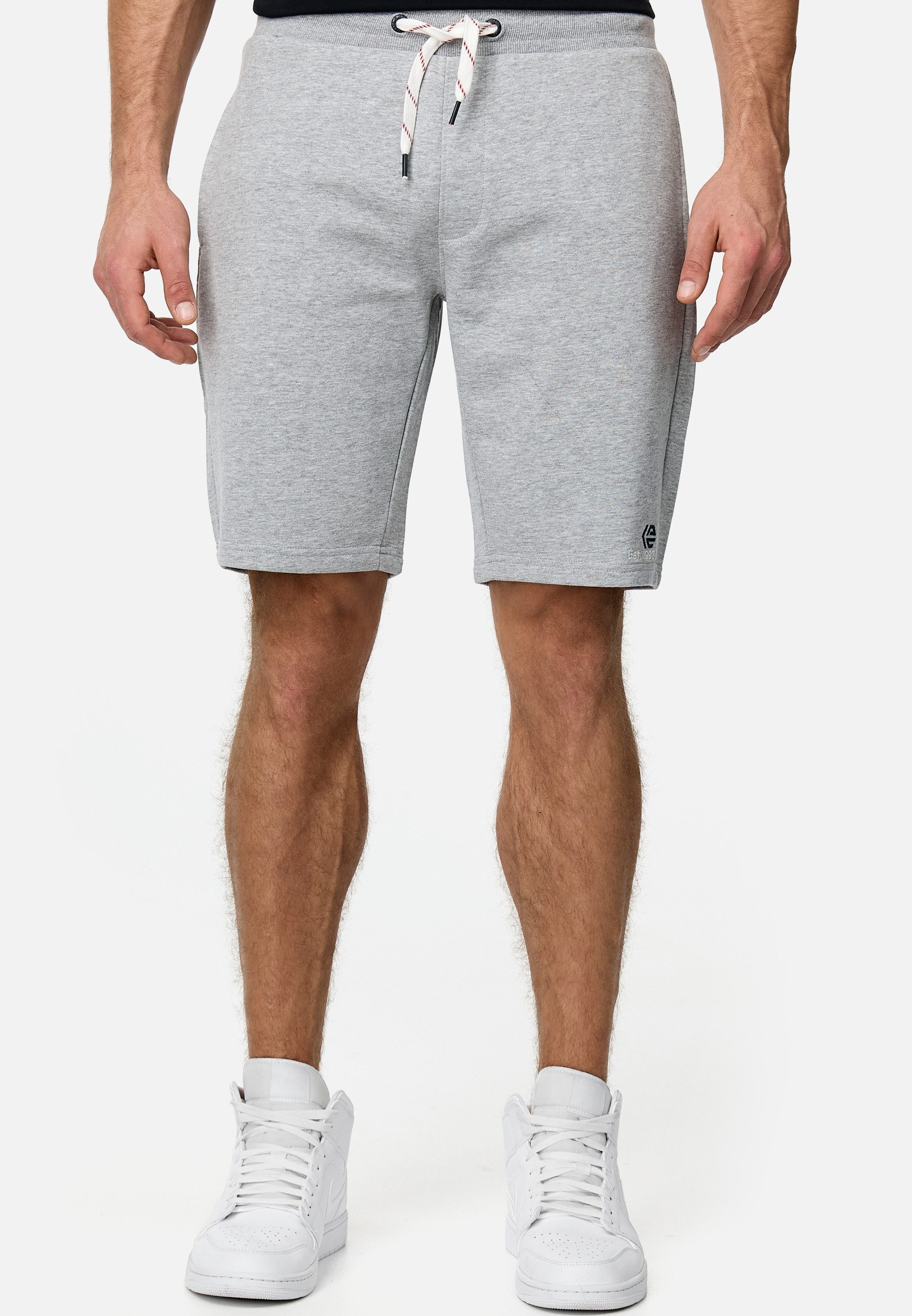 Indicode Sweatshorts Herren INRobbie Sweat Shorts Herrenshorts mit Kordelzu günstig online kaufen