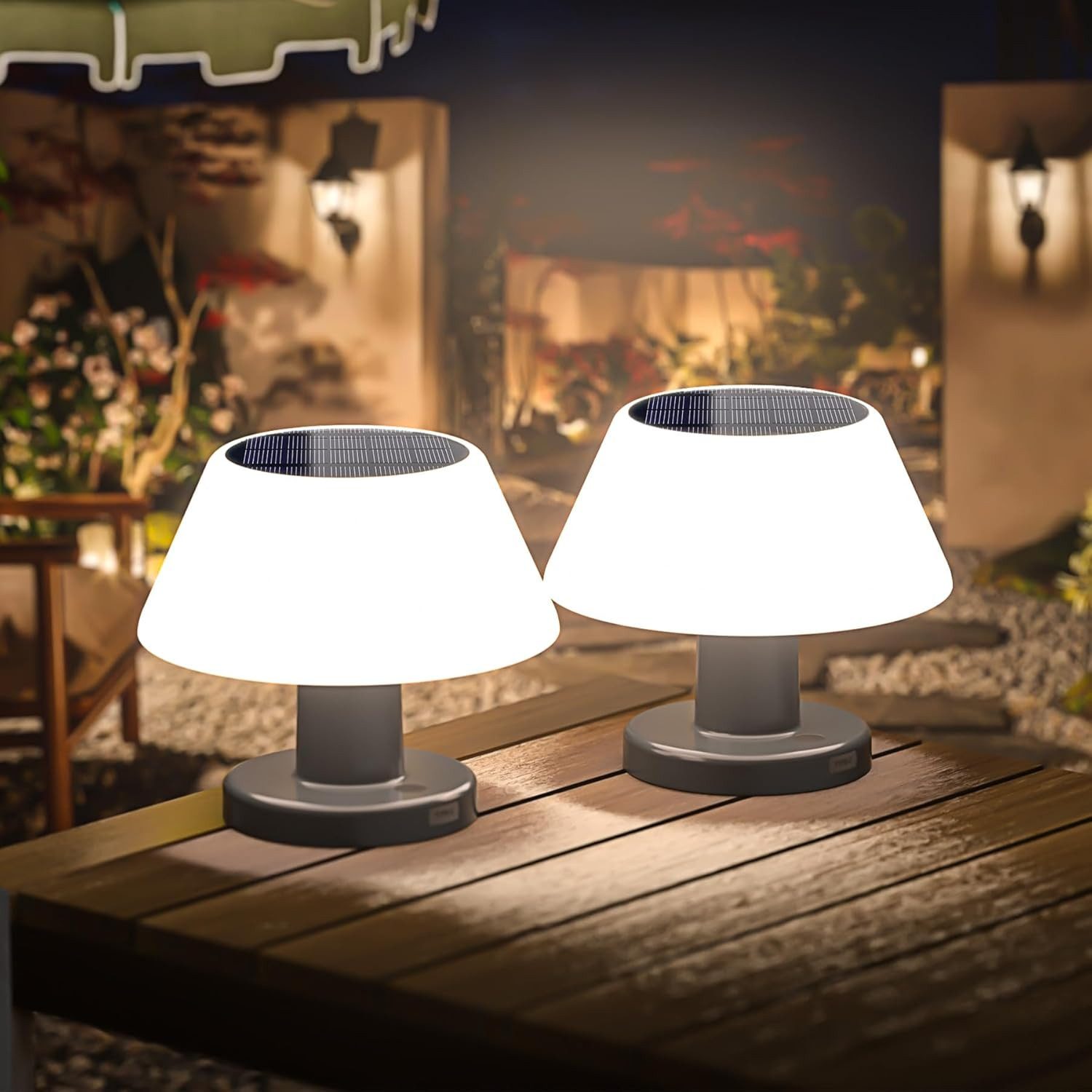 BlingBin LED Solarleuchte LED Solar Tischlampe günstig online kaufen