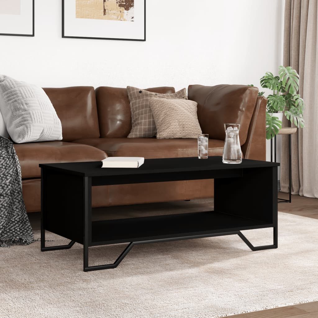 vidaXL Couchtisch Couchtisch Schwarz 100x51x40 cm günstig online kaufen