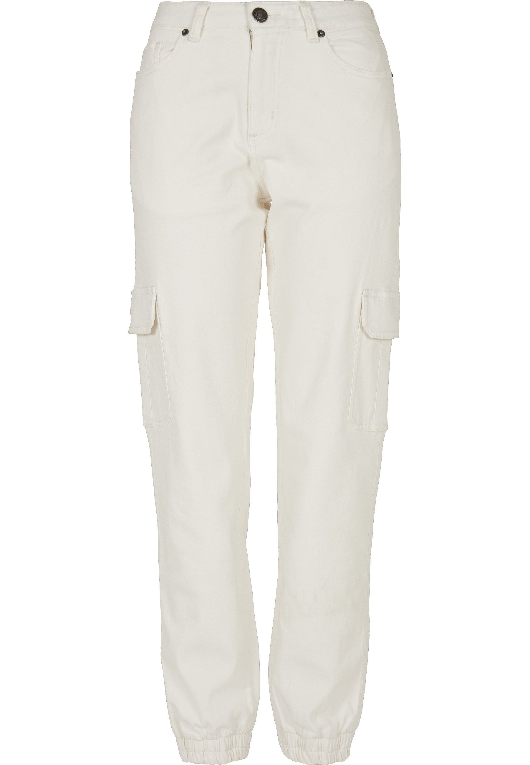 URBAN CLASSICS Stoffhose Urban Classics Damen Ladies Organic Stretch Denim Cargo Pants (1-tlg)